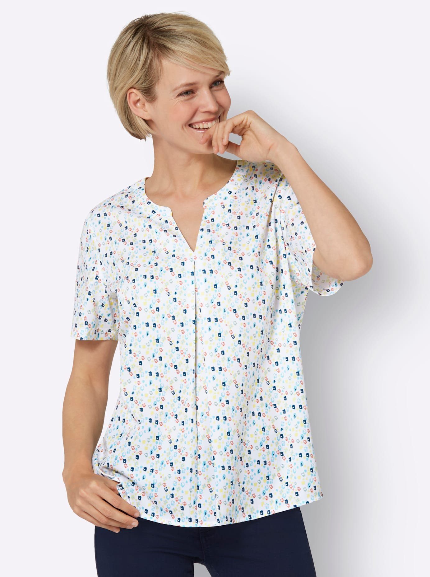 Classic Basics Blouse zonder sluiting dames tunieken maat 52 wit