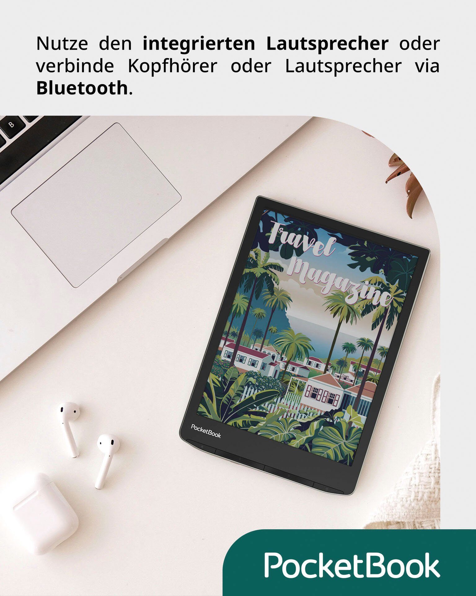 PocketBook E-reader InkPad Color 3, 7,8", E-book reader met luidspreker en bluetooth-interface