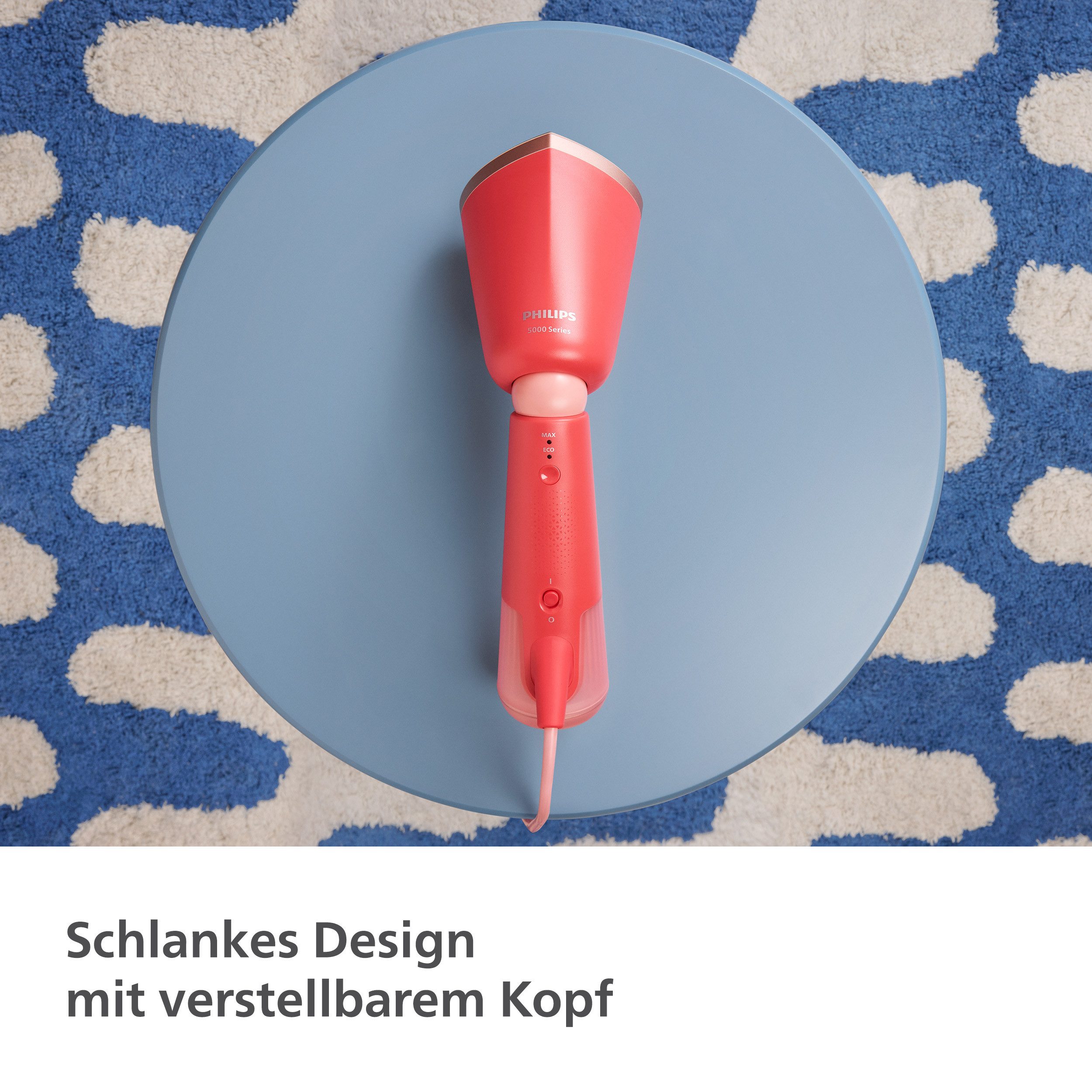 Philips Stoomborstel STH5020 "Styler", 120 ml afneembaar Waterreservoir, Metalen Plaat
