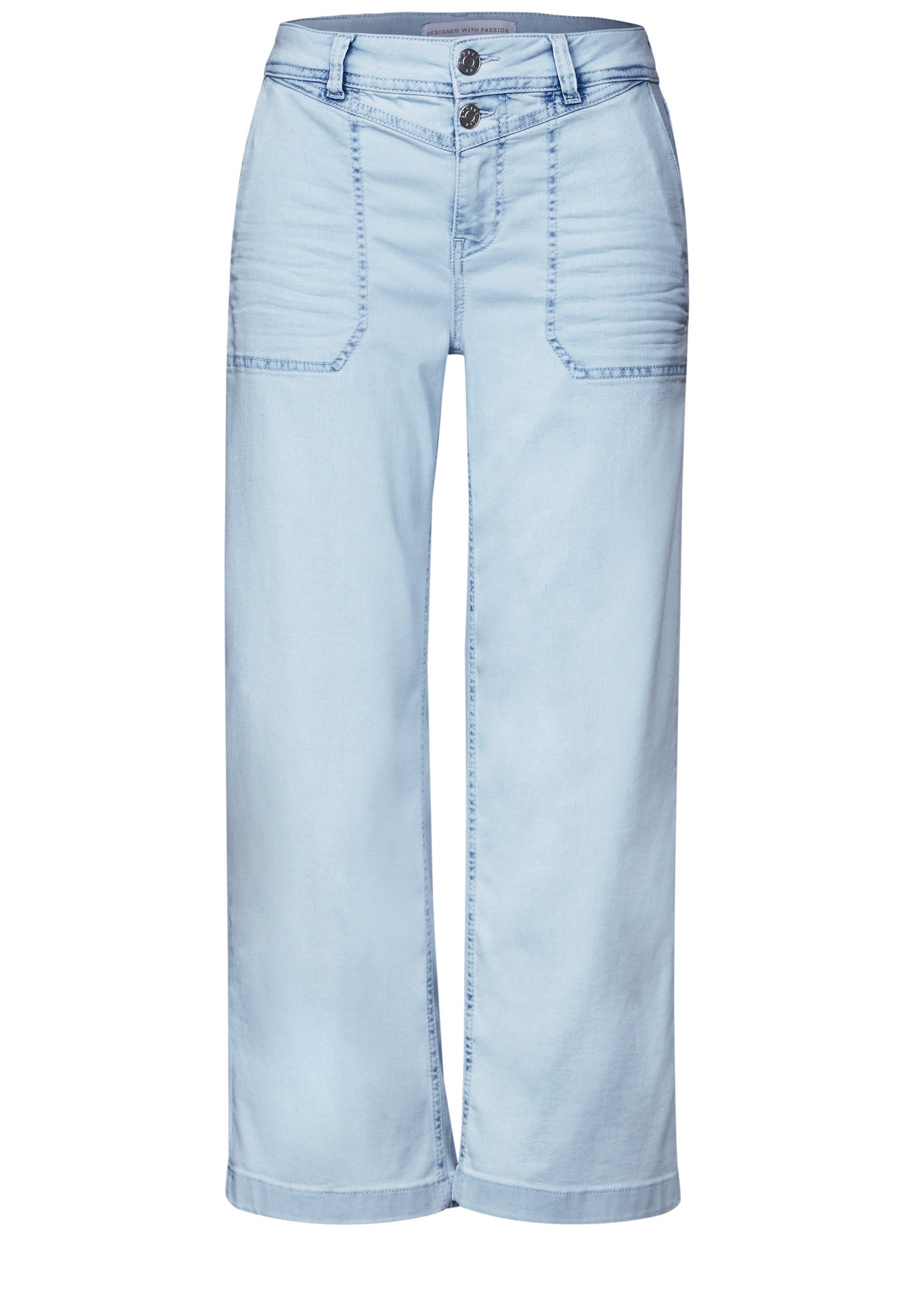 STREET ONE Wijde jeans met zakken