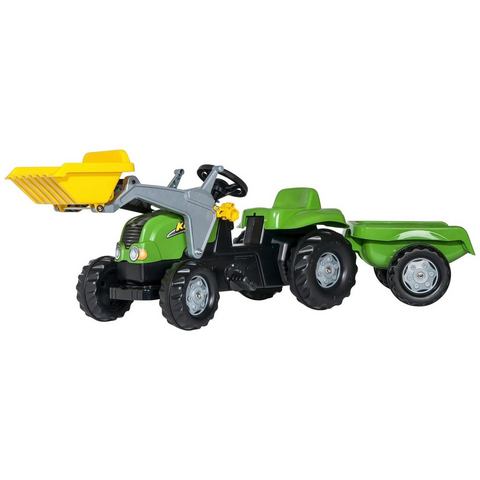 Rolly Toys 023134 RollyKid-X Tractor met Lader en Aanhanger Groen