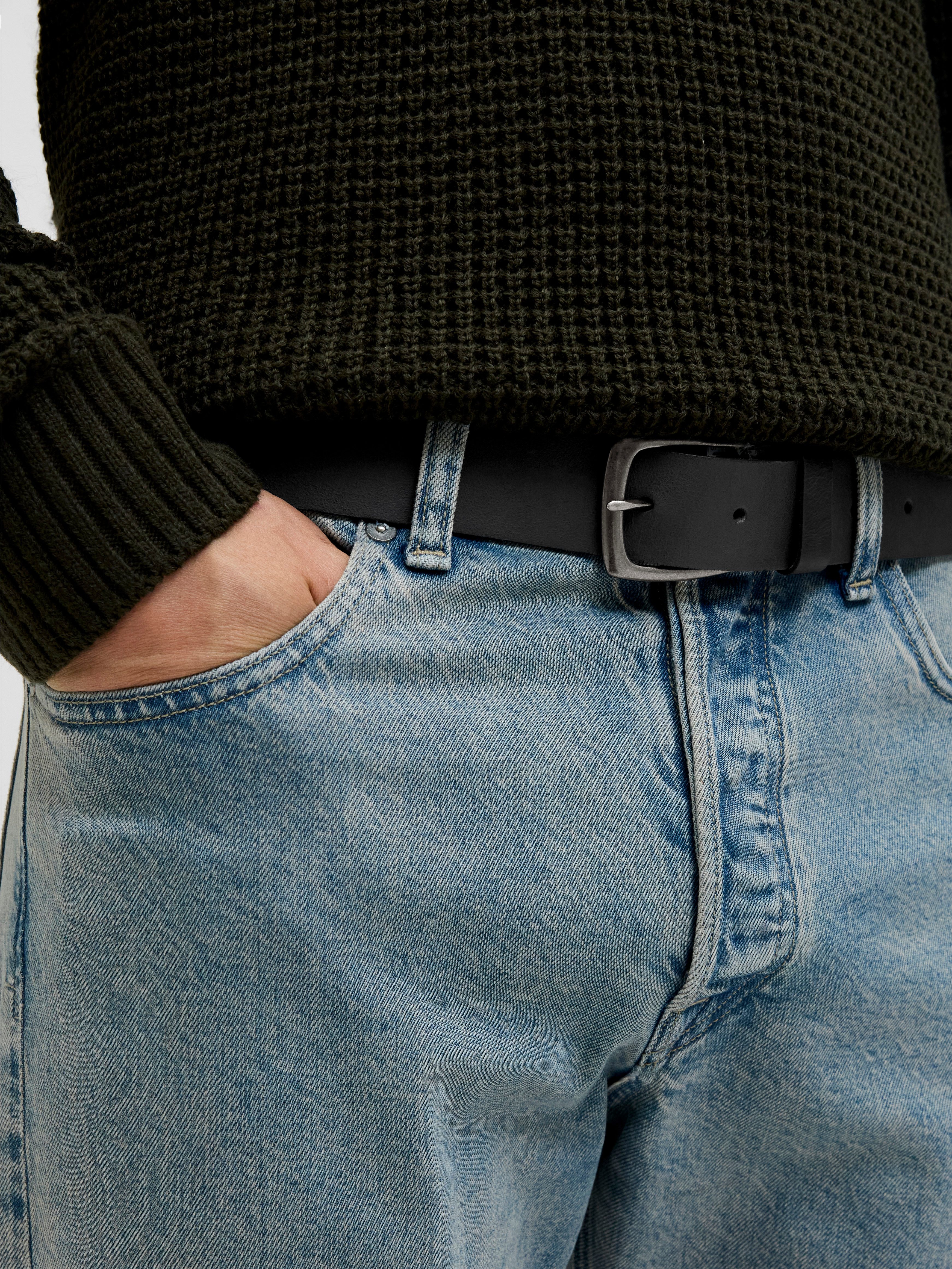 Jack & Jones Leren riem JACMICHAEL LEATHER BELT SN
