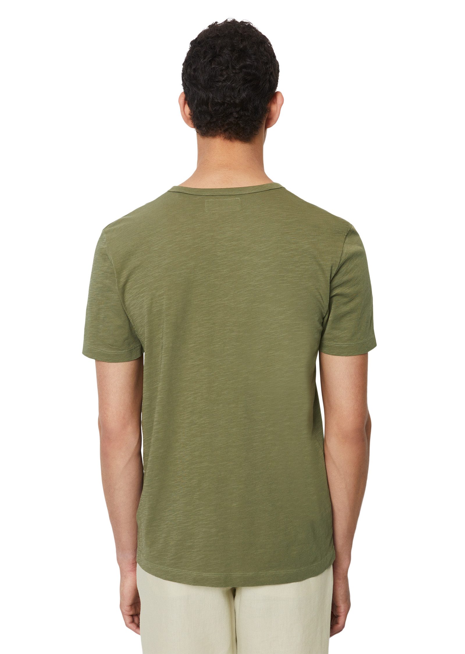 Marc O'Polo Henleyshirt met knoopsluiting voor
