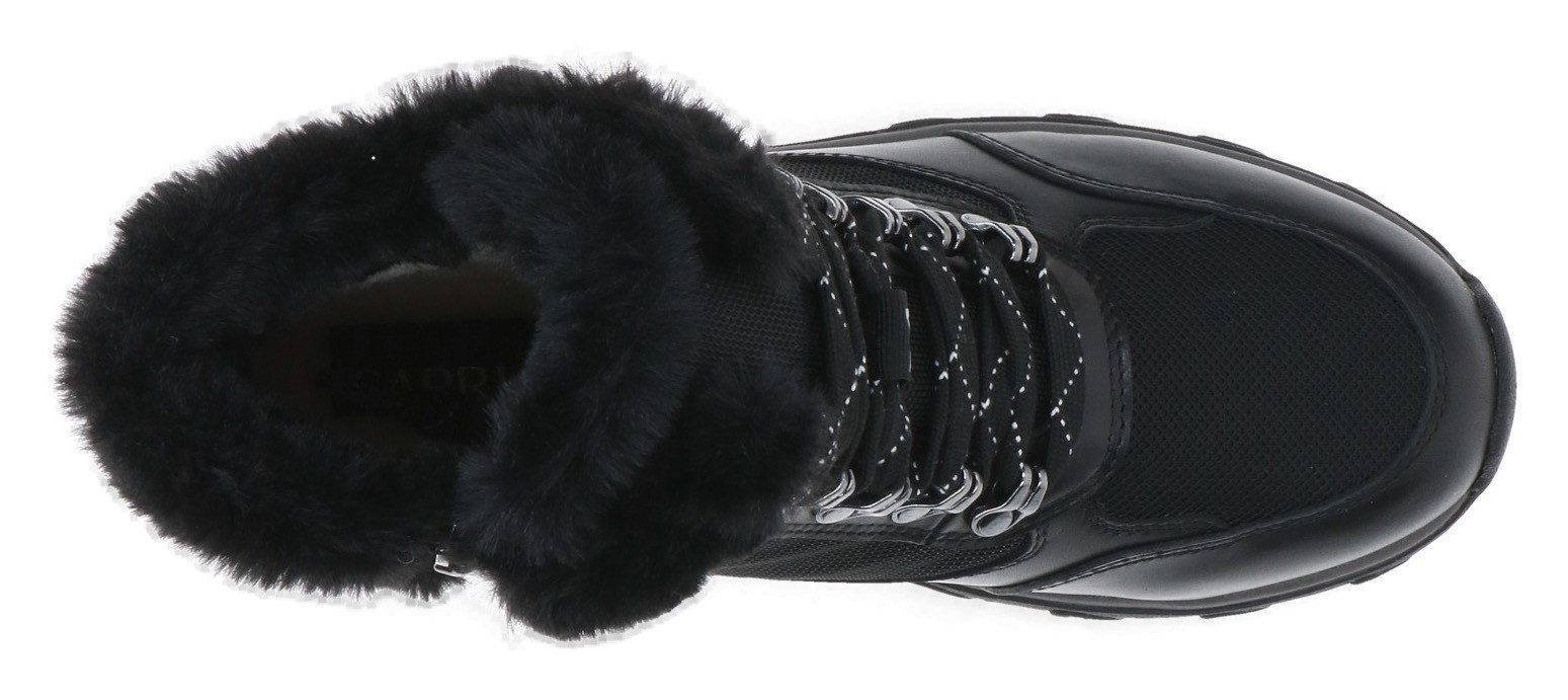 Caprice Winterlaarzen sleehak, veterschoenen, outdoorschoen in comfortabele breedte