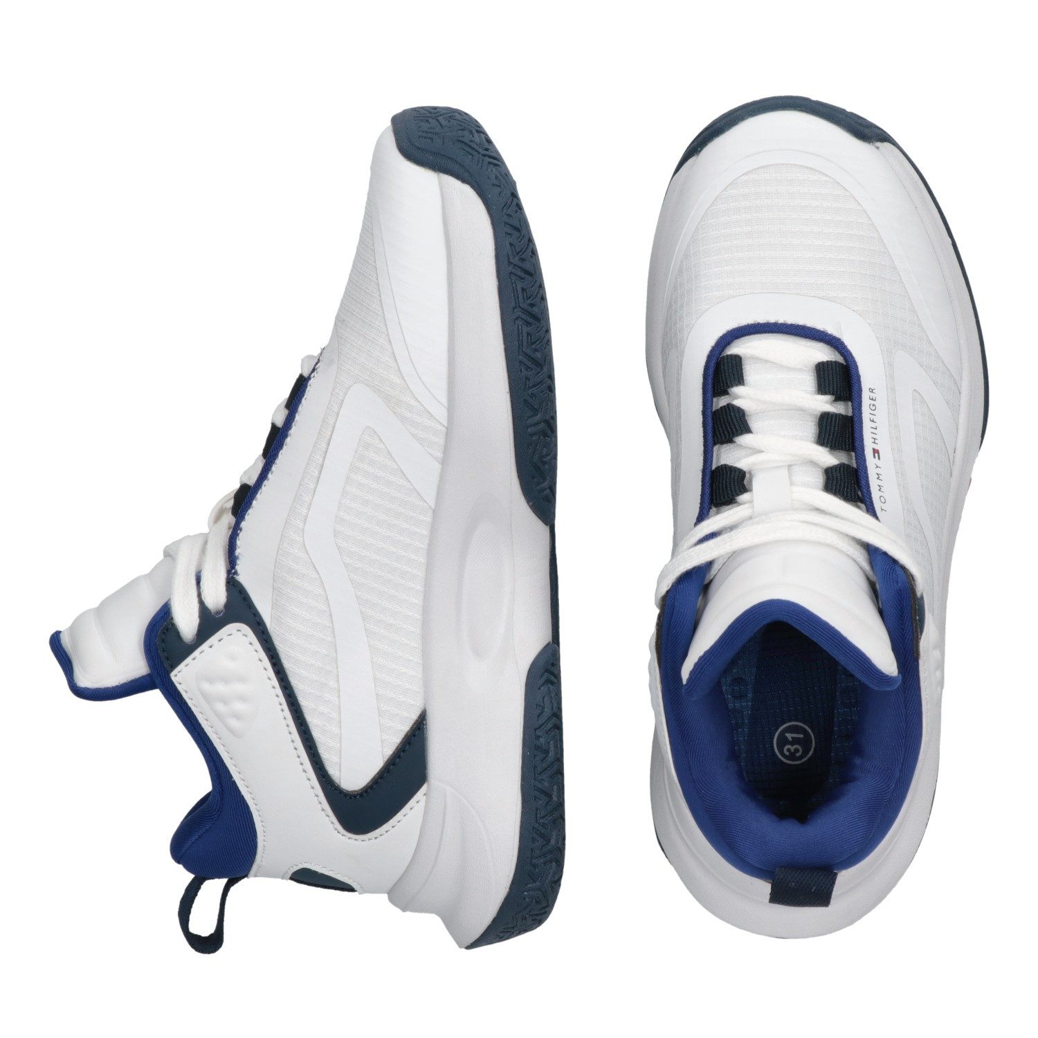 Tommy Hilfiger Sneakers , retro sneaker, veterschoenen met opvallende zool