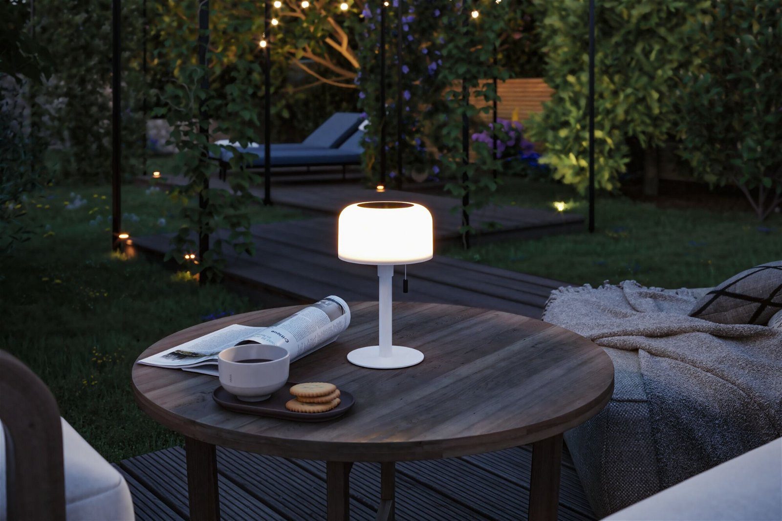 Paulmann Led-tafellamp voor buiten Mobiele Solar Bartja IP44 2700K USB-C Accu (1 stuk)