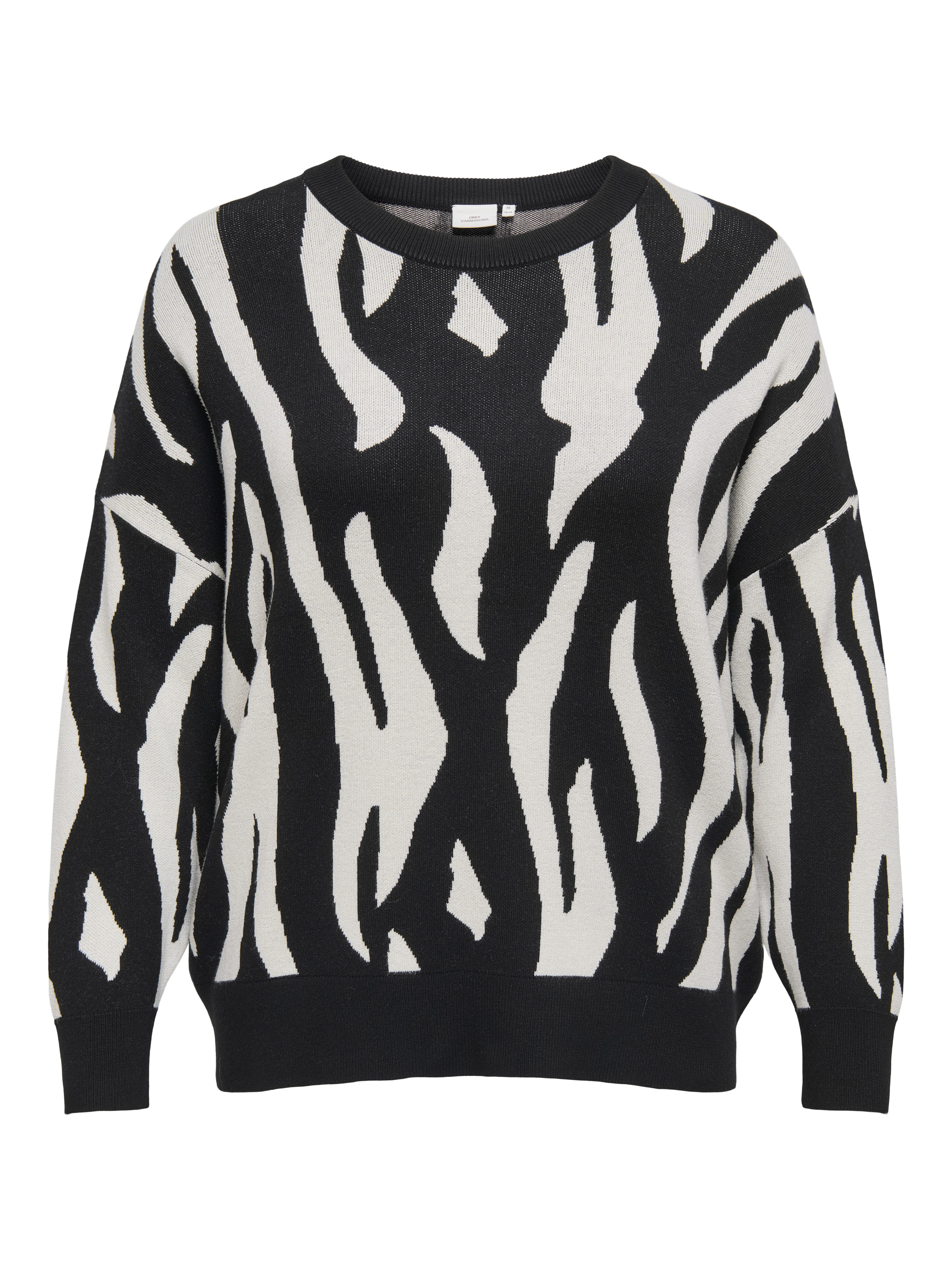 ONLY CARMAKOMA Gebreide trui CARMONTANA LS JQ LOOSE O-NECK KNT