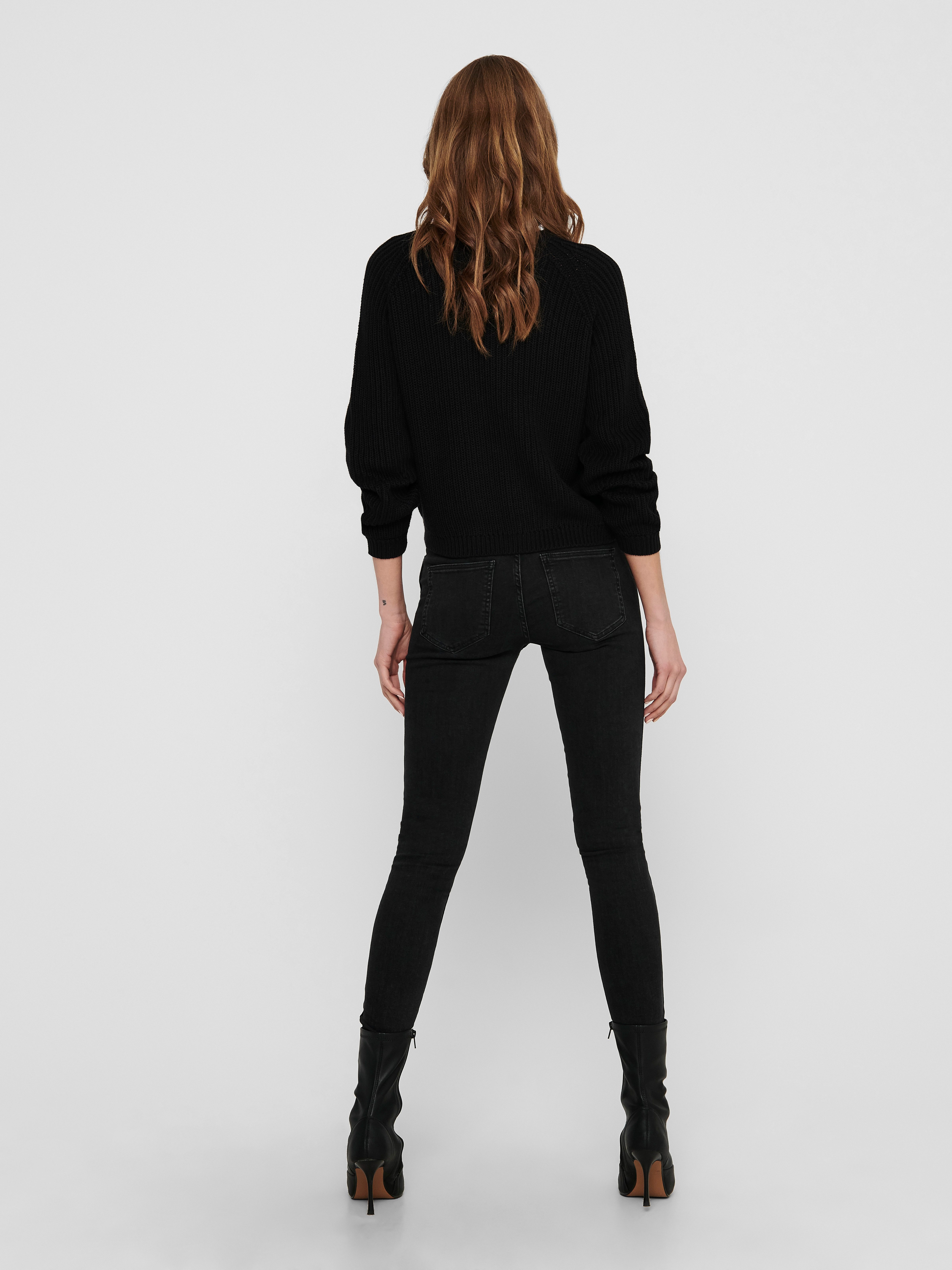 Only Gebreide trui ONLMAGA L/S LACE PULLOVER KNT NOOS