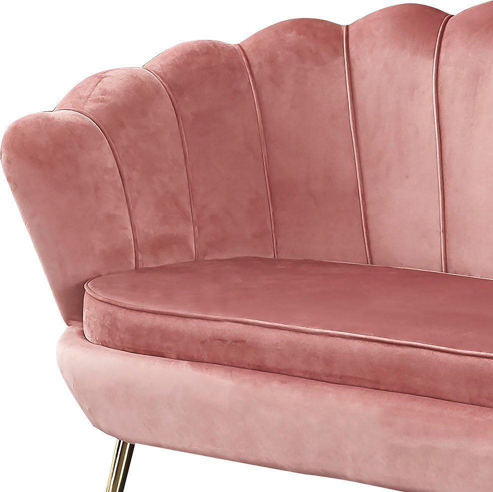SalesFever 2-zitsbank Clam opvallend schelpdesign, breedte 136 cm