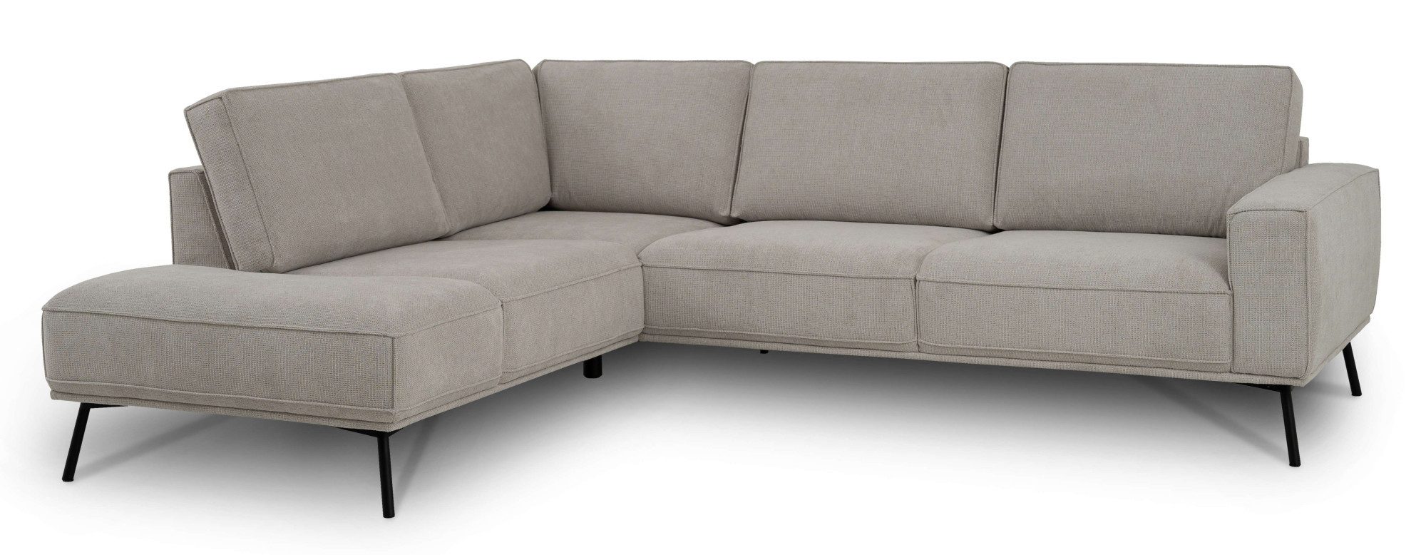 andas Hoekbank Vosby Breedte 260 cm, chenille, met decoratieve kedernaad