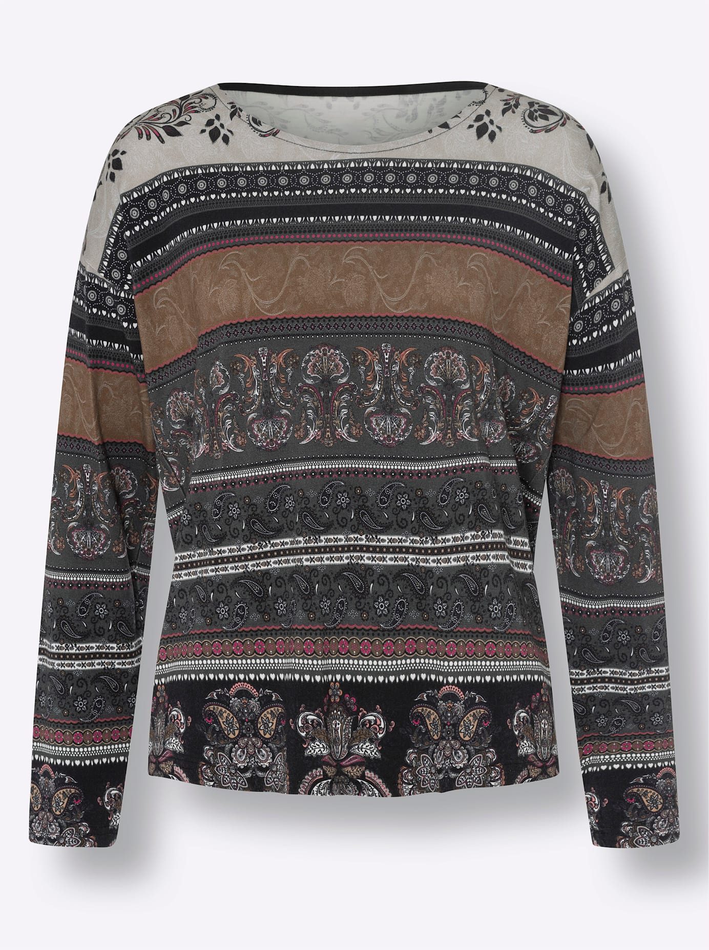 heine Shirt met lange mouwen Gedessineerd shirt (1-delig)
