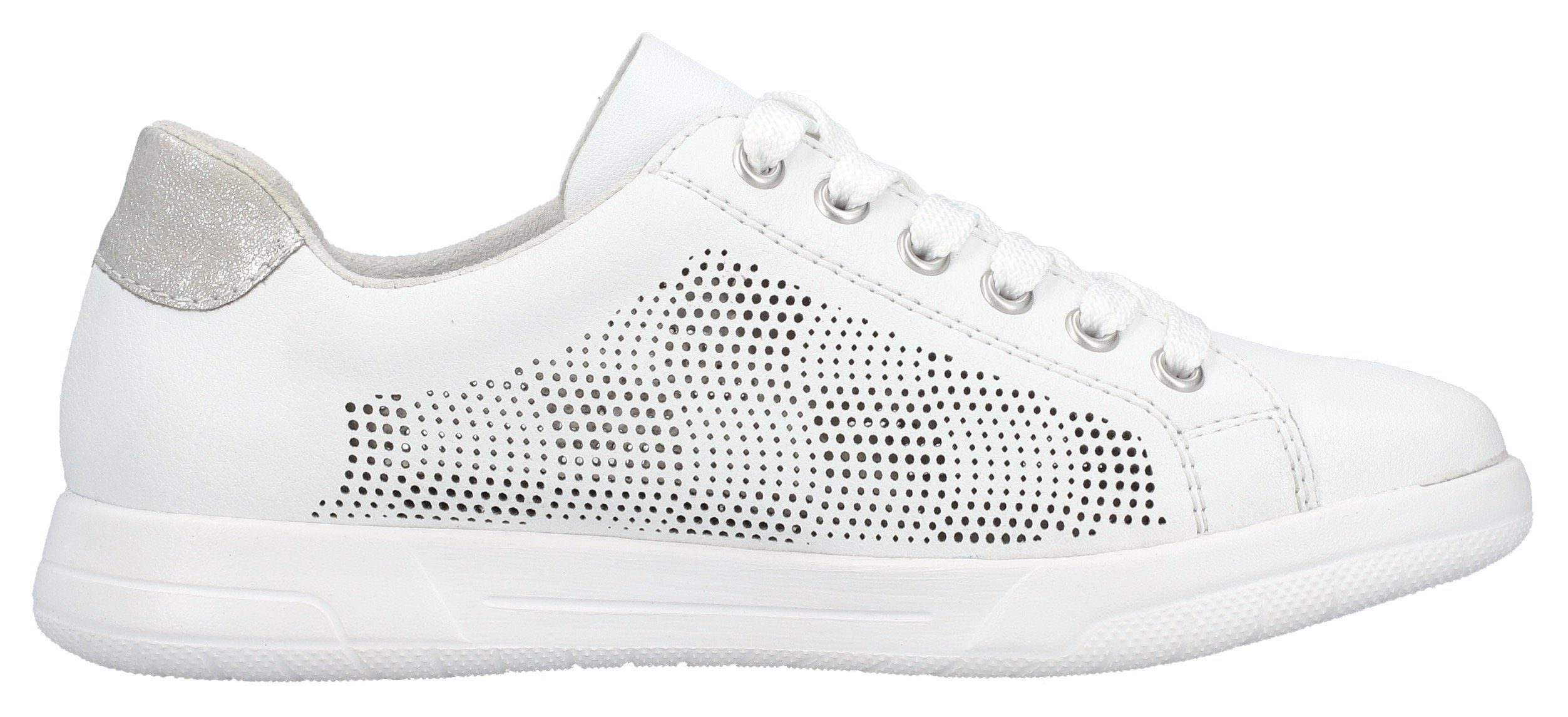 Rieker Sneakers verwijderbare textielinlegzool, vrijetijdsschoen, lage schoen, veterschoen