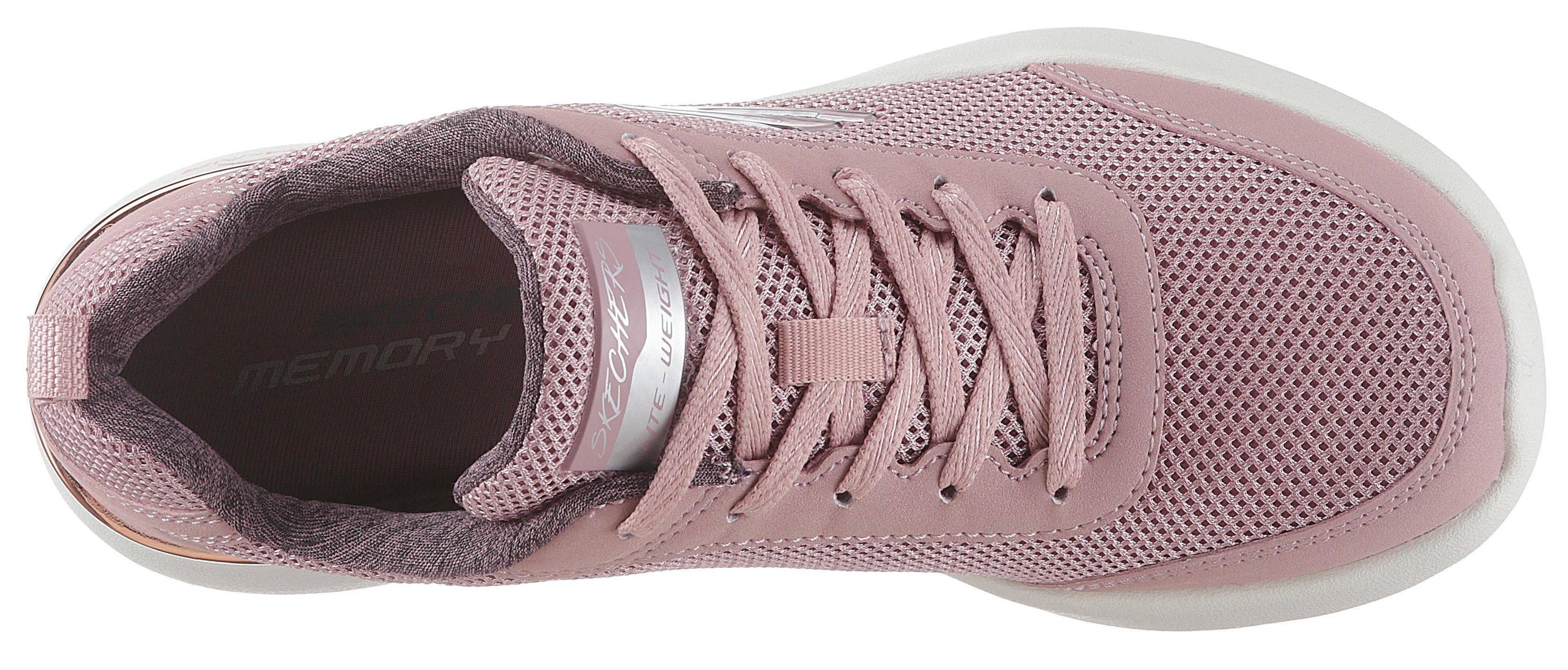 Skechers Sneakers Skech-Air Dynamight - Fast Brake Metallic element bij de hak, vrijetijdsschoen, lage schoen, veterschoen