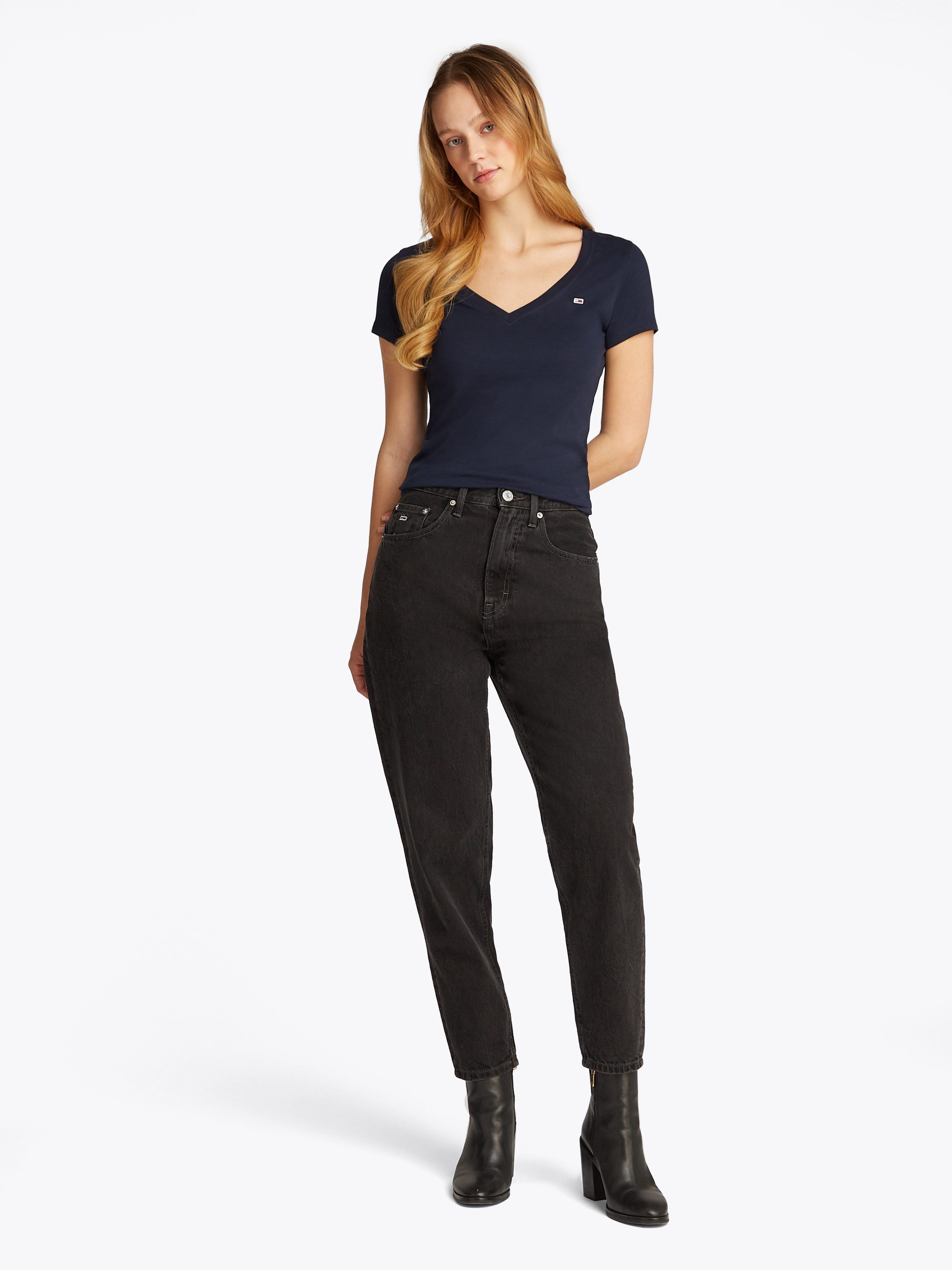 TOMMY JEANS T-shirt TJW SLIM V-NECK TEE