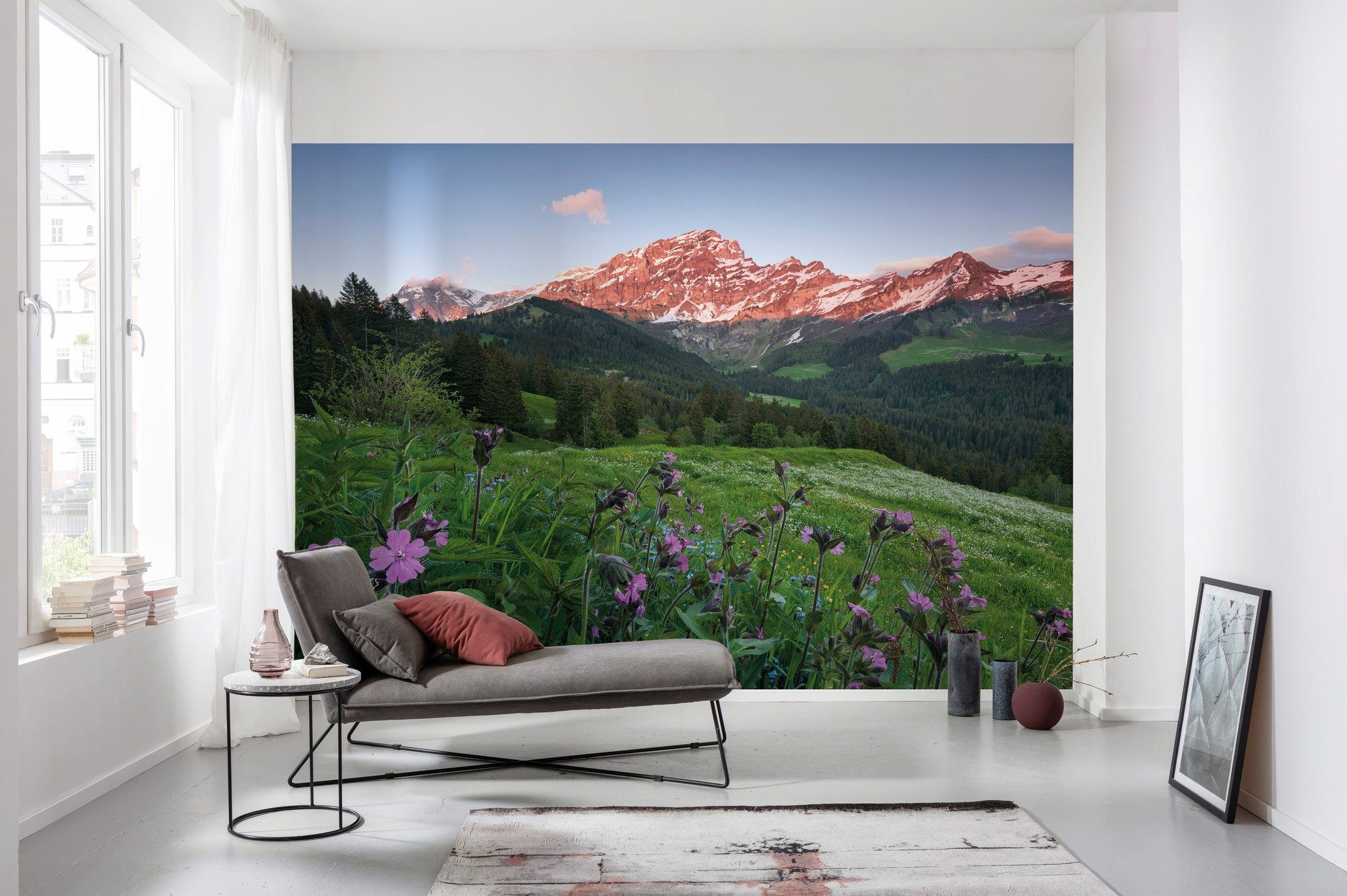 Komar Vliesbehang Digitale print vlies - Picturesque Switzerland - Afmeting 450 x 280 cm (9 stuks)