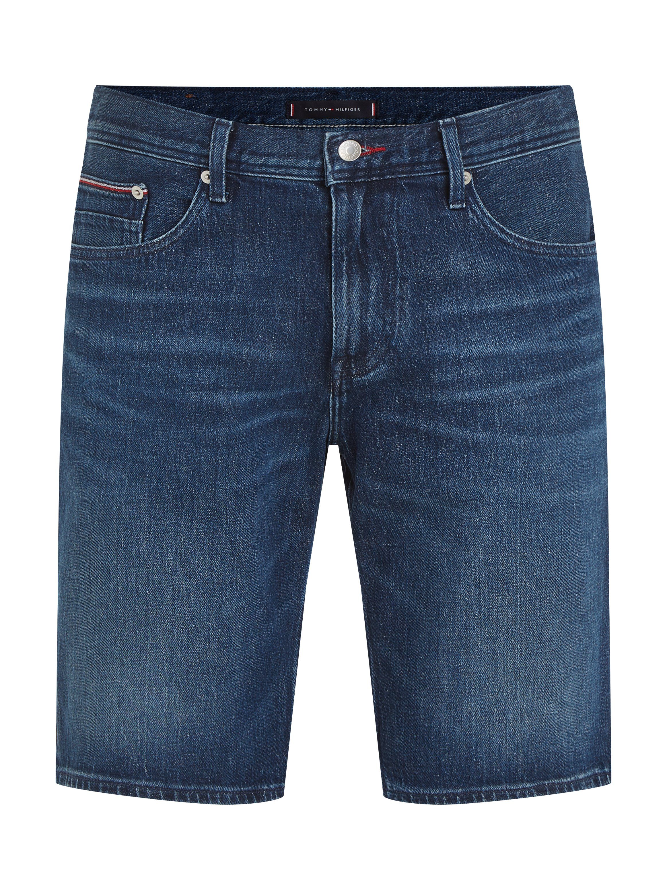 Tommy Hilfiger Jeansshort BROOKLYN SHORT STR Vervagings-effect voor en achter