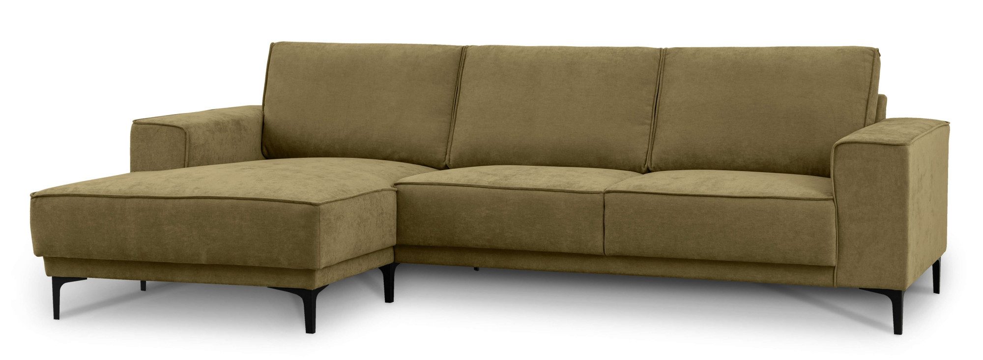 Places of Style Hoekbank Oland, structuur, platweefsel, luxe microvezel, bouclé