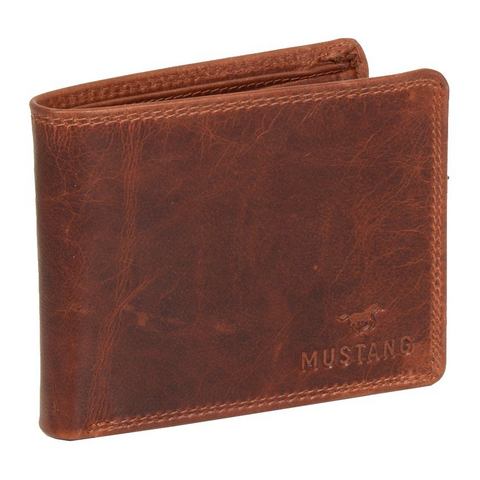 Mustang Portemonnee Udine leather wallet side opening met rfid-bescherming