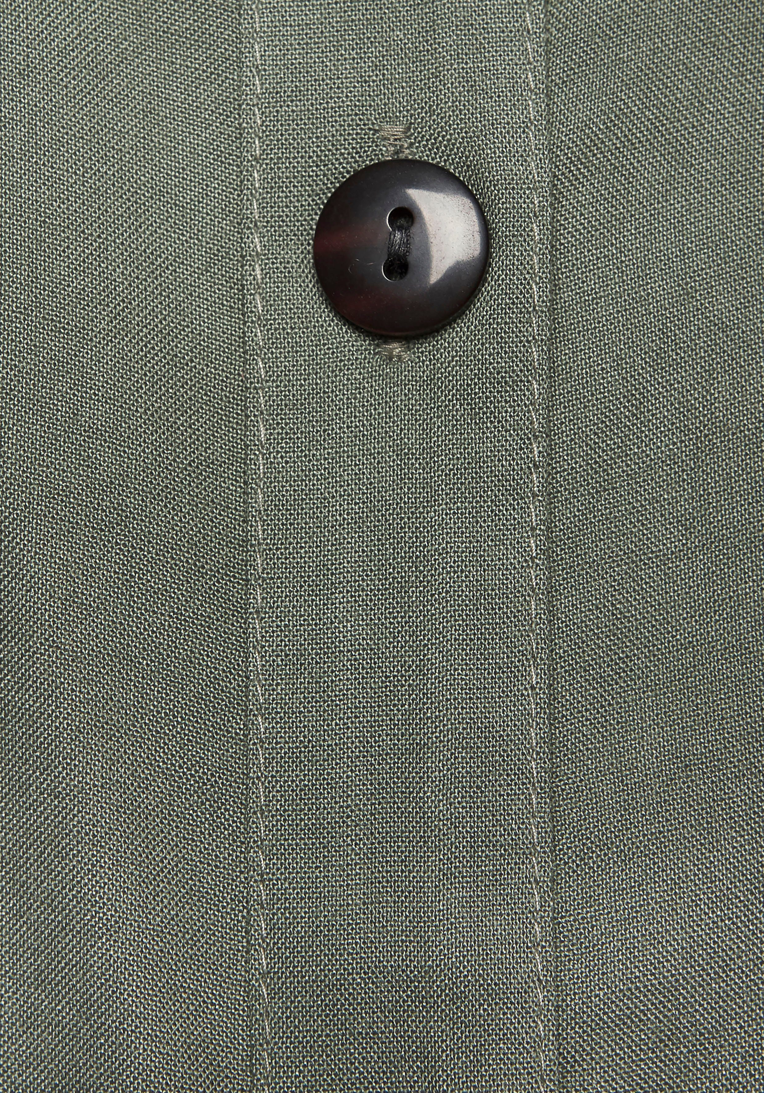 Vivance Zomerjurk van geweven viscose blousejurk met knoopsluiting en overhemdkraag