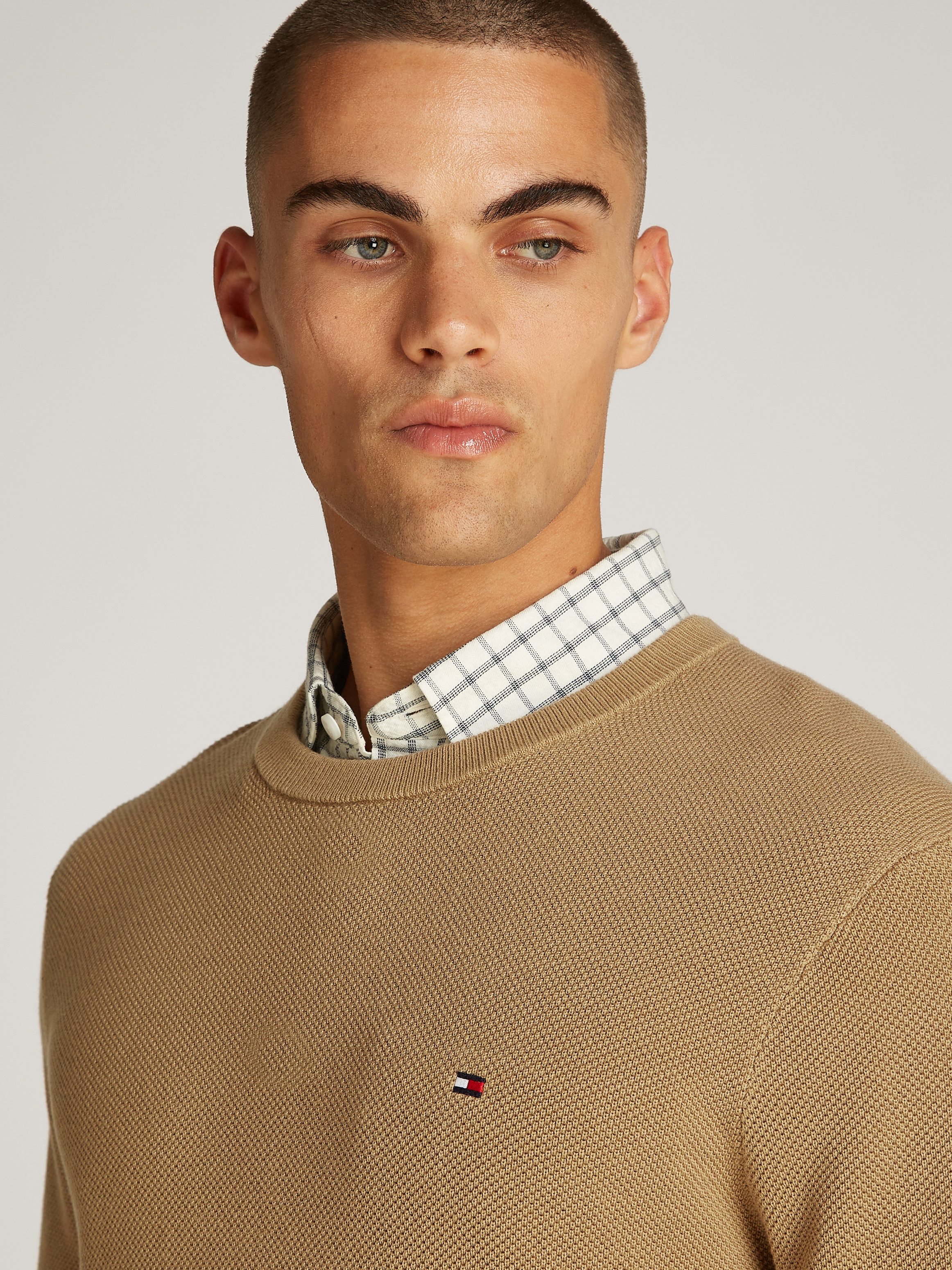 Tommy Hilfiger Trui met ronde hals ESSENTIAL STRUCTURE CREW NECK