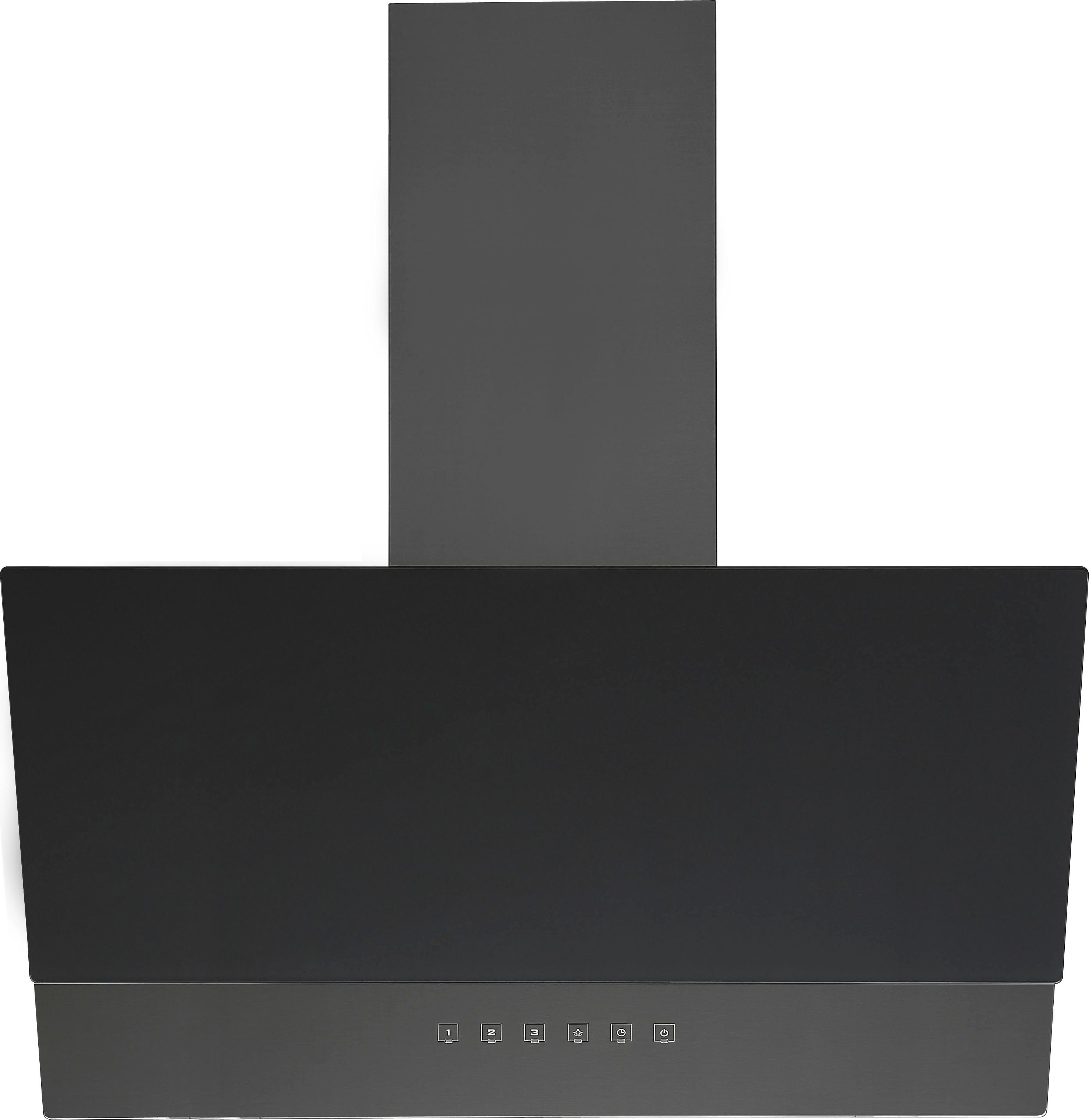 RESPEKTA Schuine wandkap CH 66090 BSGA 90 cm, 3 vermogensniveaus, led-verlichting, geschikt voor afzuiging en recirculatie