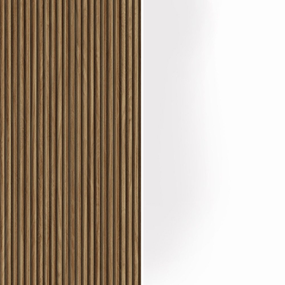 INOSIGN Tv-meubel Vega, Lowboard, TV-meubel, TV-kast, 220 cm met 4 deuren en 1 lade, fronten met groeflook