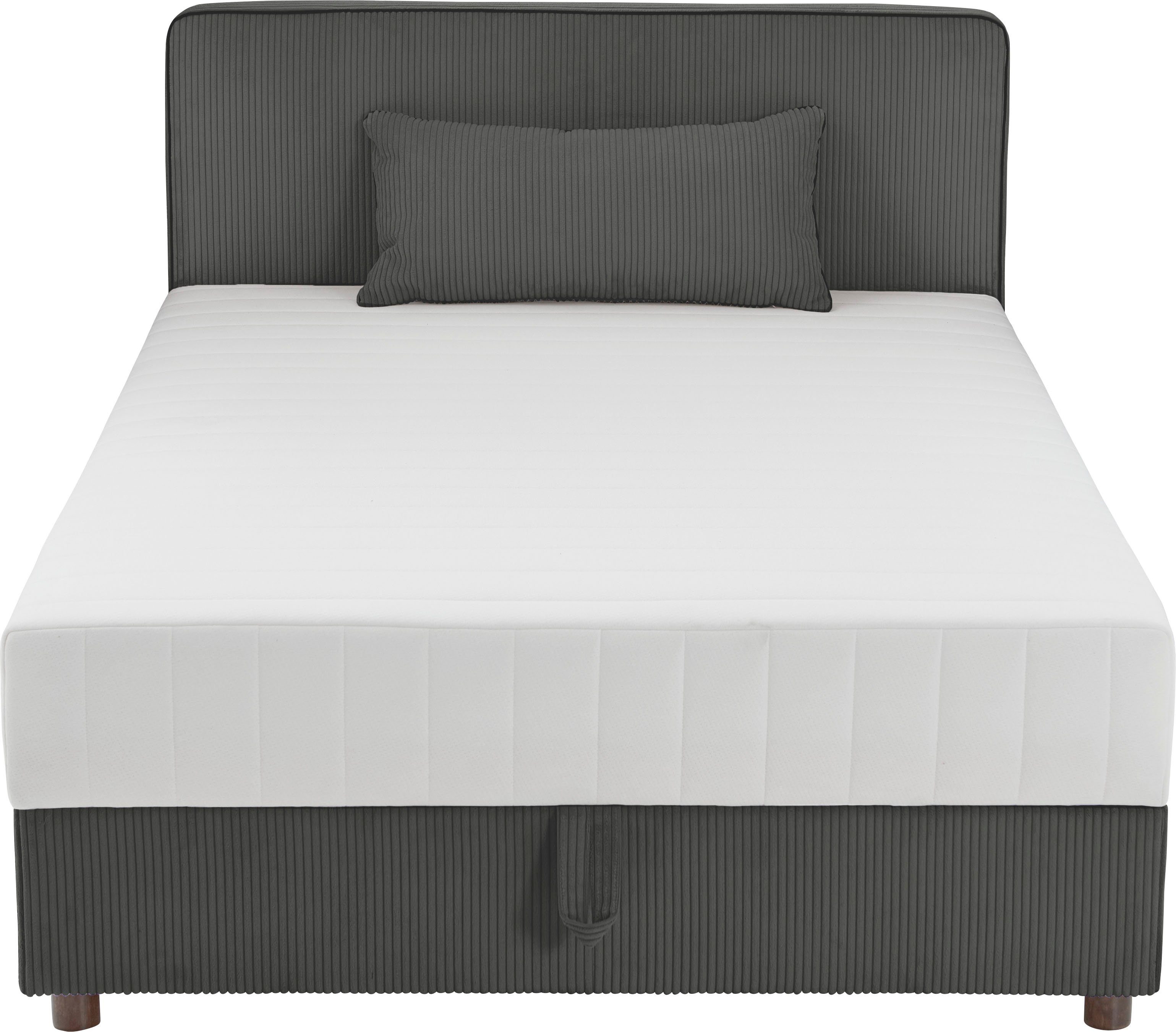 ATLANTIC home collection Bed Corinna Boxspring bed incl. opbergruimte, ribfluweel, verkrijgbaar in verschillende breedtes