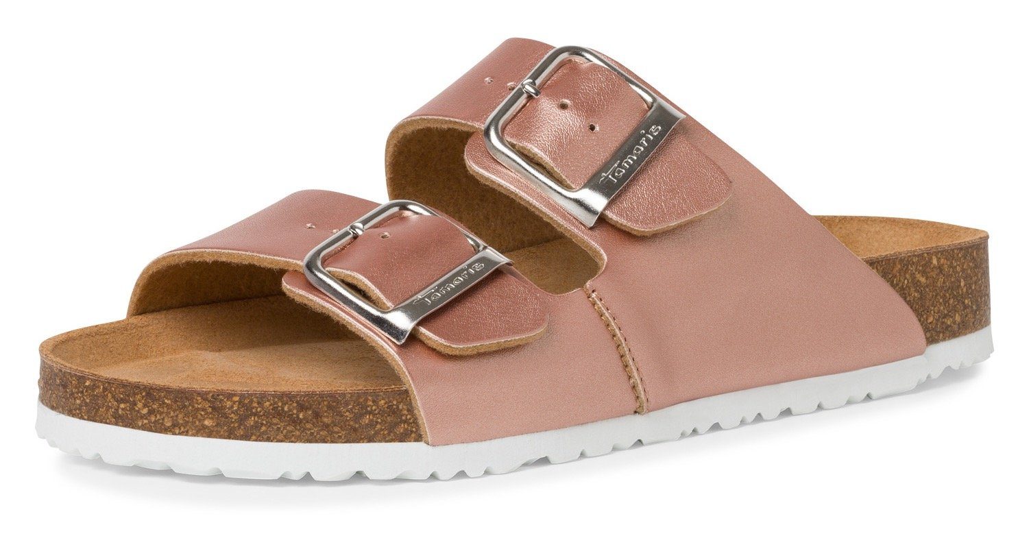 Tamaris Slippers zomerschoen, slippers met gepolsterde binnenzool