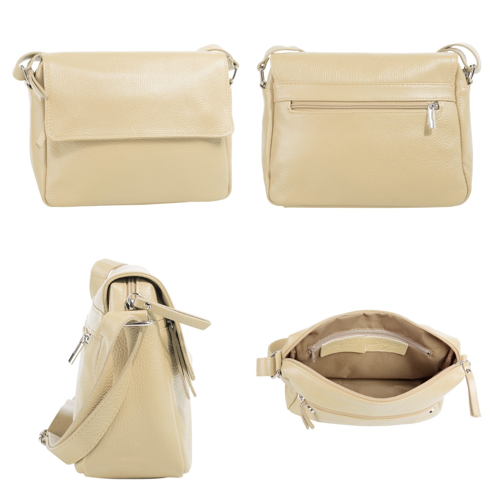 Samantha Look Schoudertas echt leer, made in italy