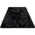 timbers hoogpolig vloerkleed detroit superzacht, microvezel-vloerkleed, woonkamer zwart