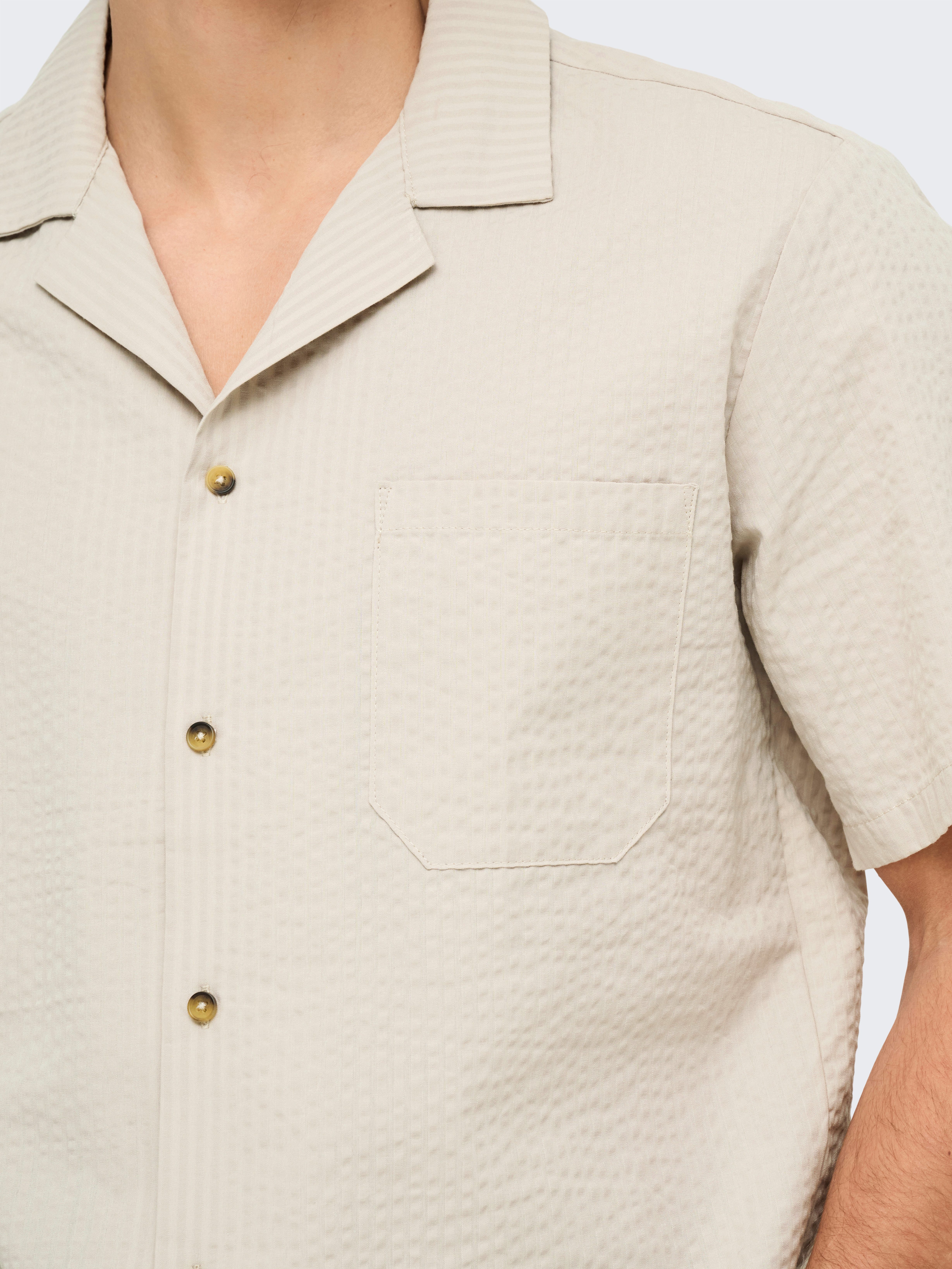 ONLY & SONS Overhemd met korte mouwen ONSEYE RESORT SEERS 0009 SHIRT NOOS
