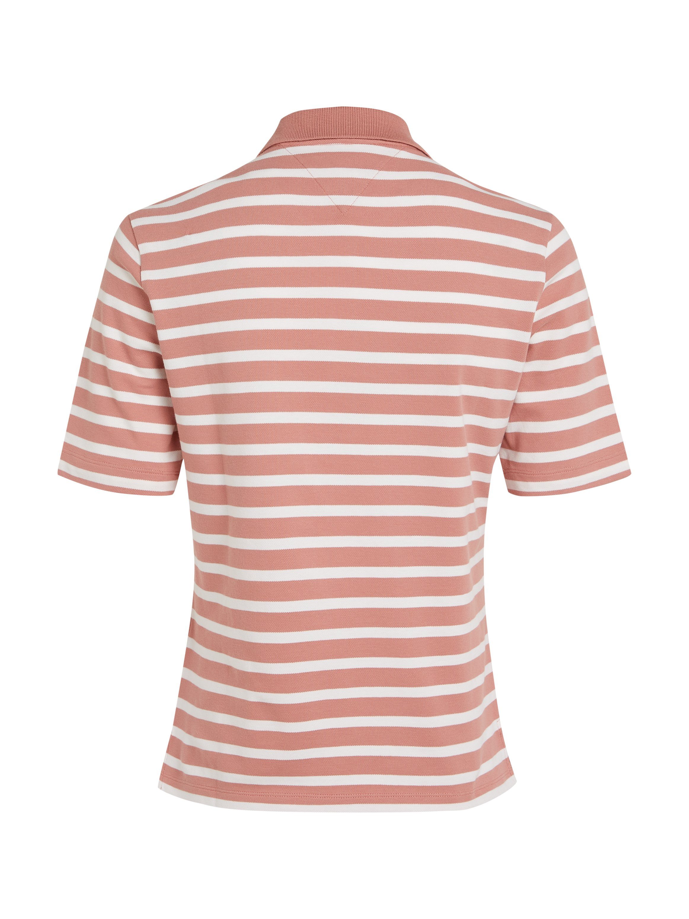 Tommy Hilfiger Poloshirt 1985 REG PIQUE STRIPE POLO SS met discreet geborduurd logo