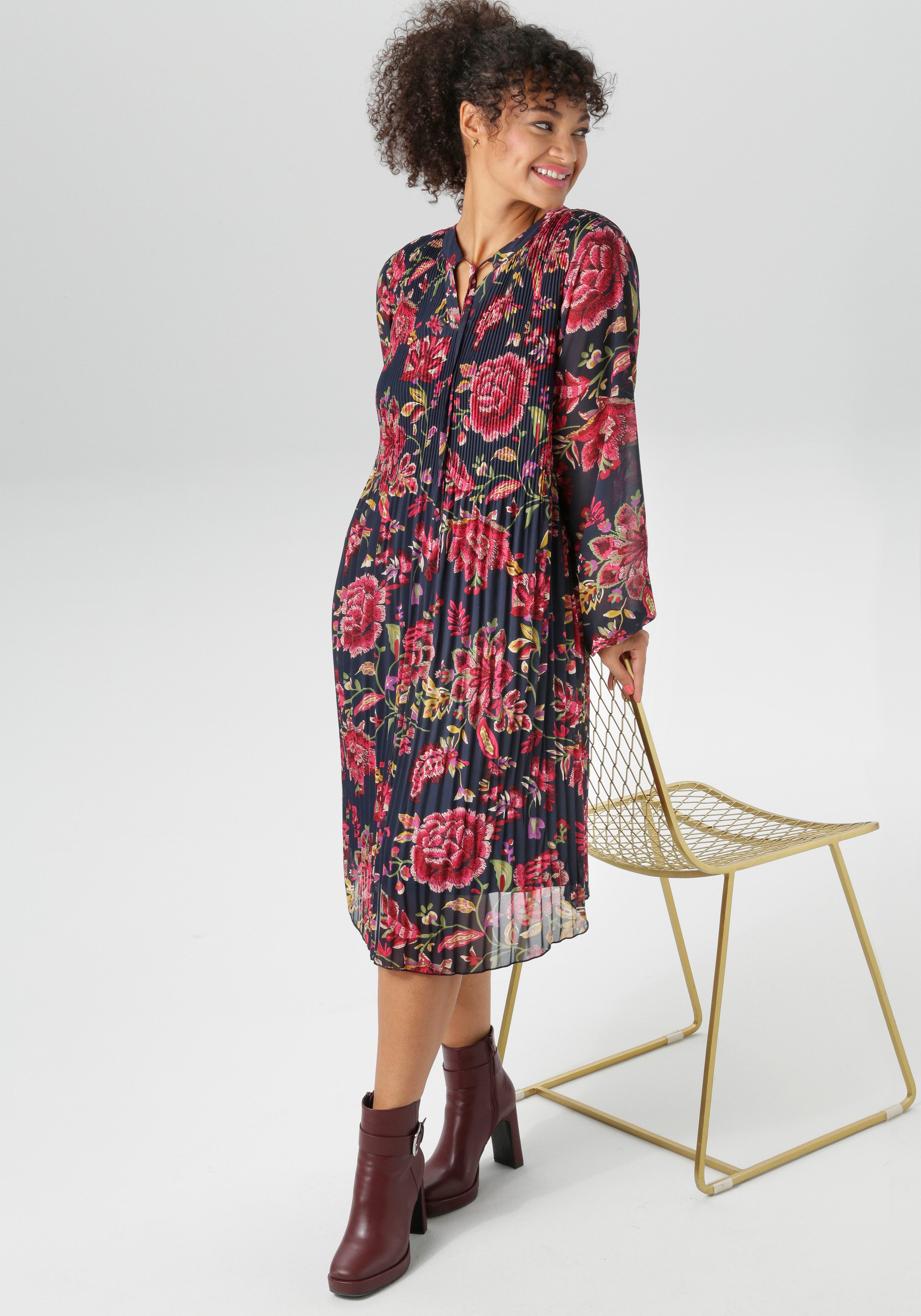 Aniston PLUS Zomerjurk all-over print - nieuwe collectie