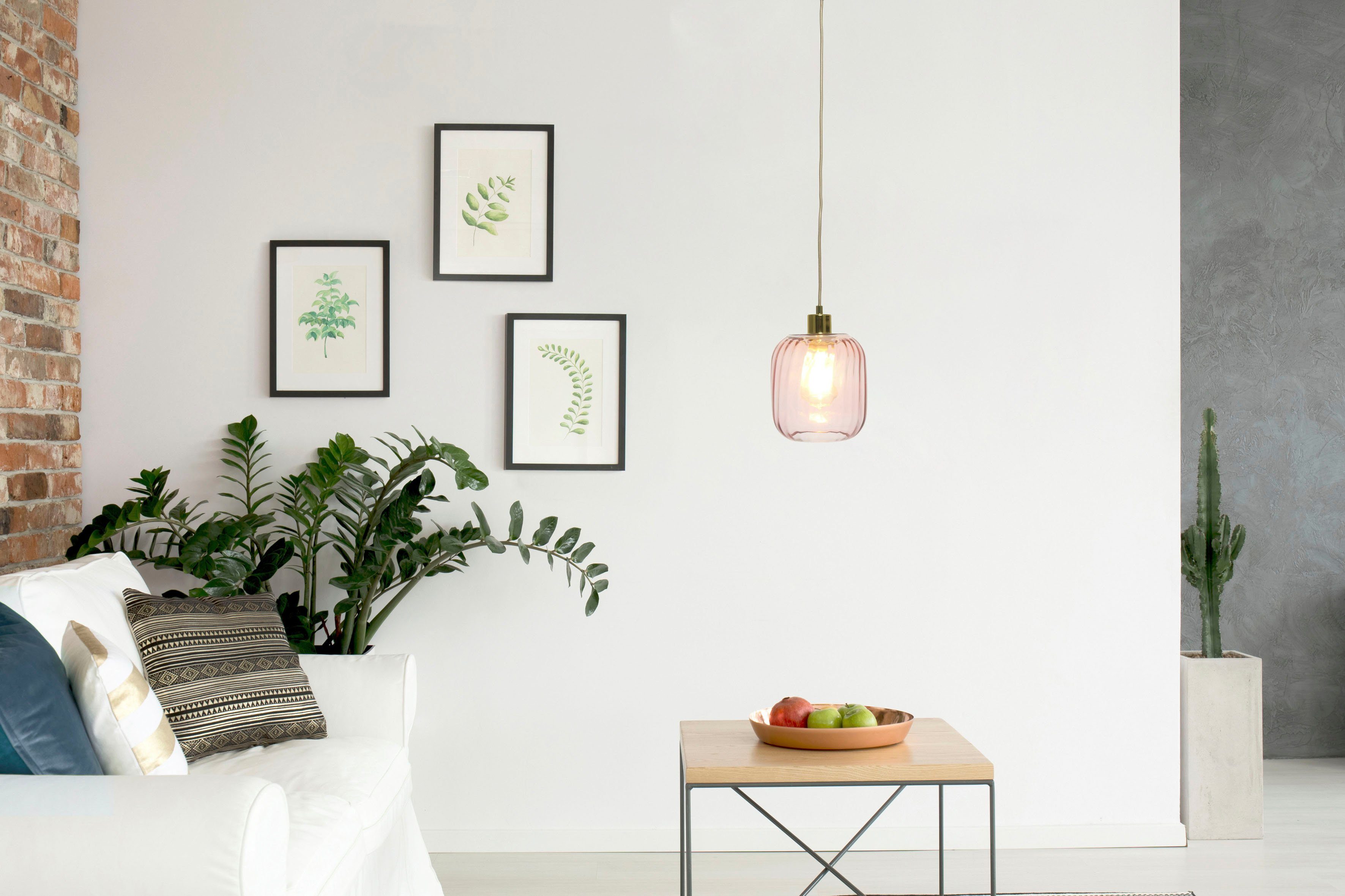 Kayoom Hanglamp Gloria handgemaakt, modern (1 stuk) hanglampen roze