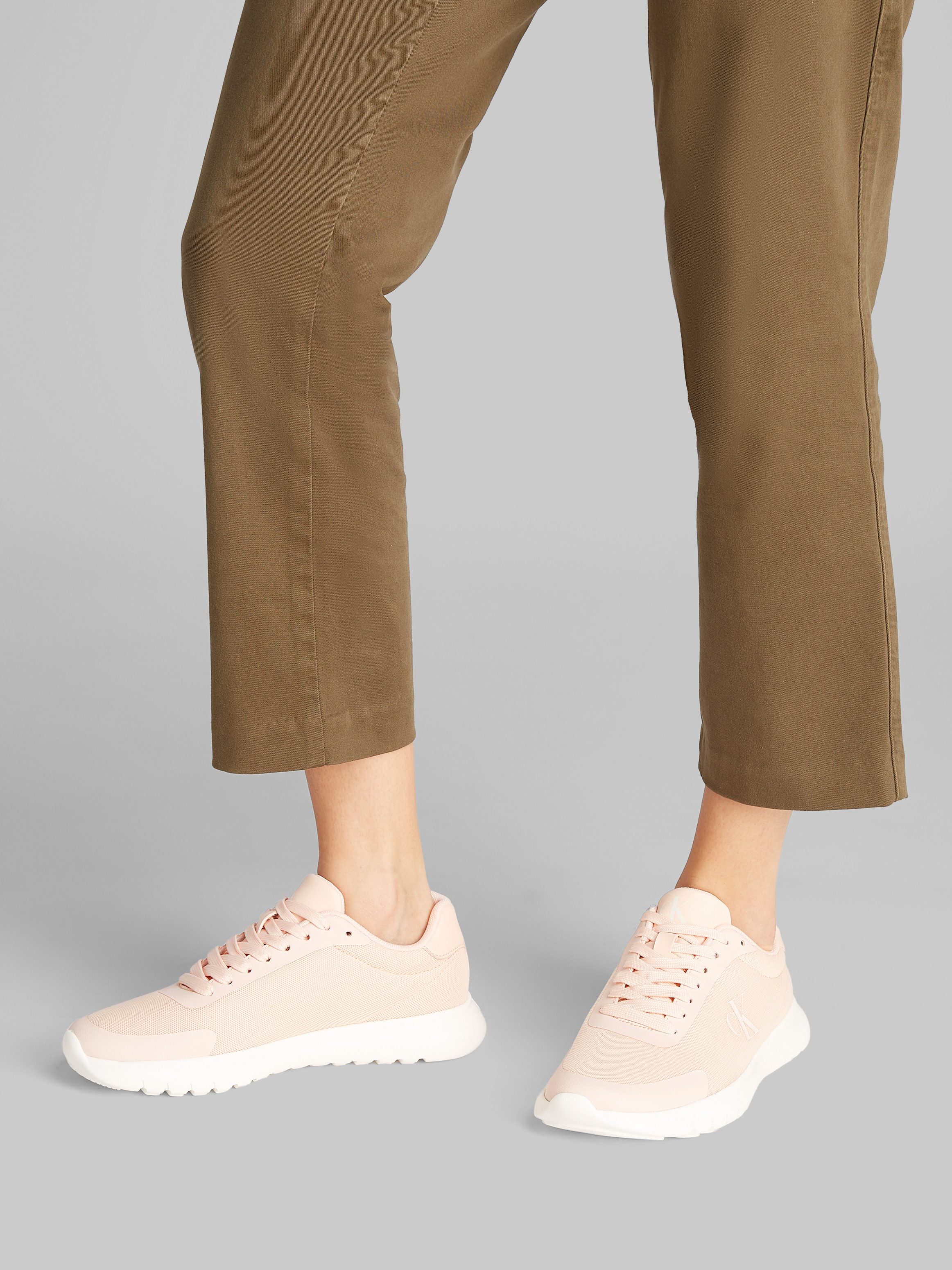 Calvin Klein Sneakers met sleehak 3 EVA RUNNER MESH WN , vrijetijdsschoen, lage schoen, veterschoen met logo-opdruk