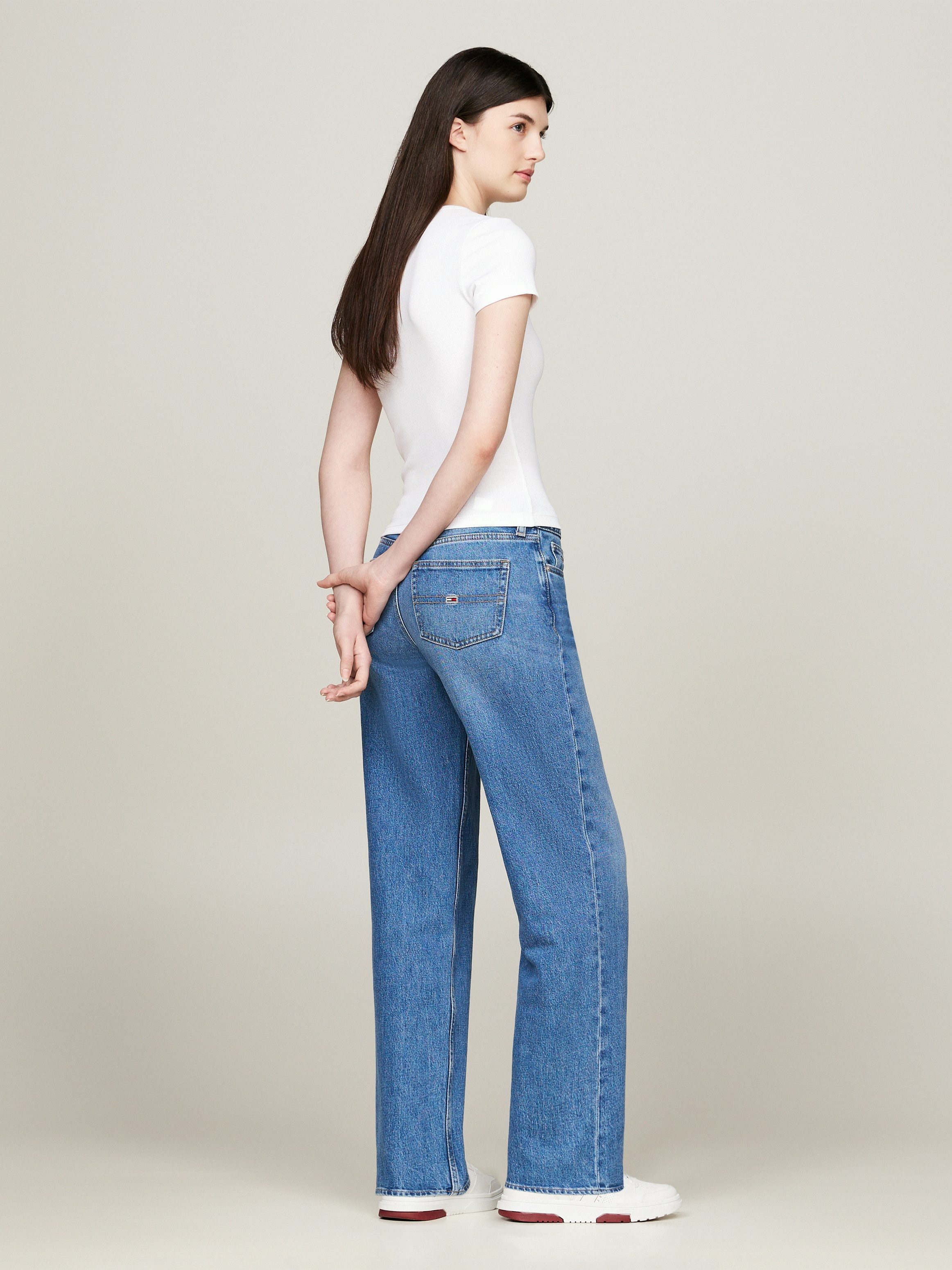 TOMMY JEANS T-shirt TJW SLIM BADGE RIB TEE