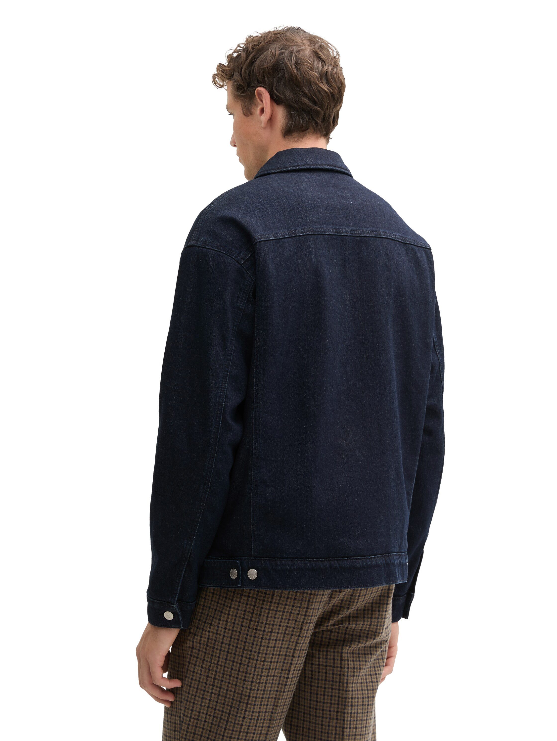 Tom Tailor Denim Jeansjack met voering van imitatiebont