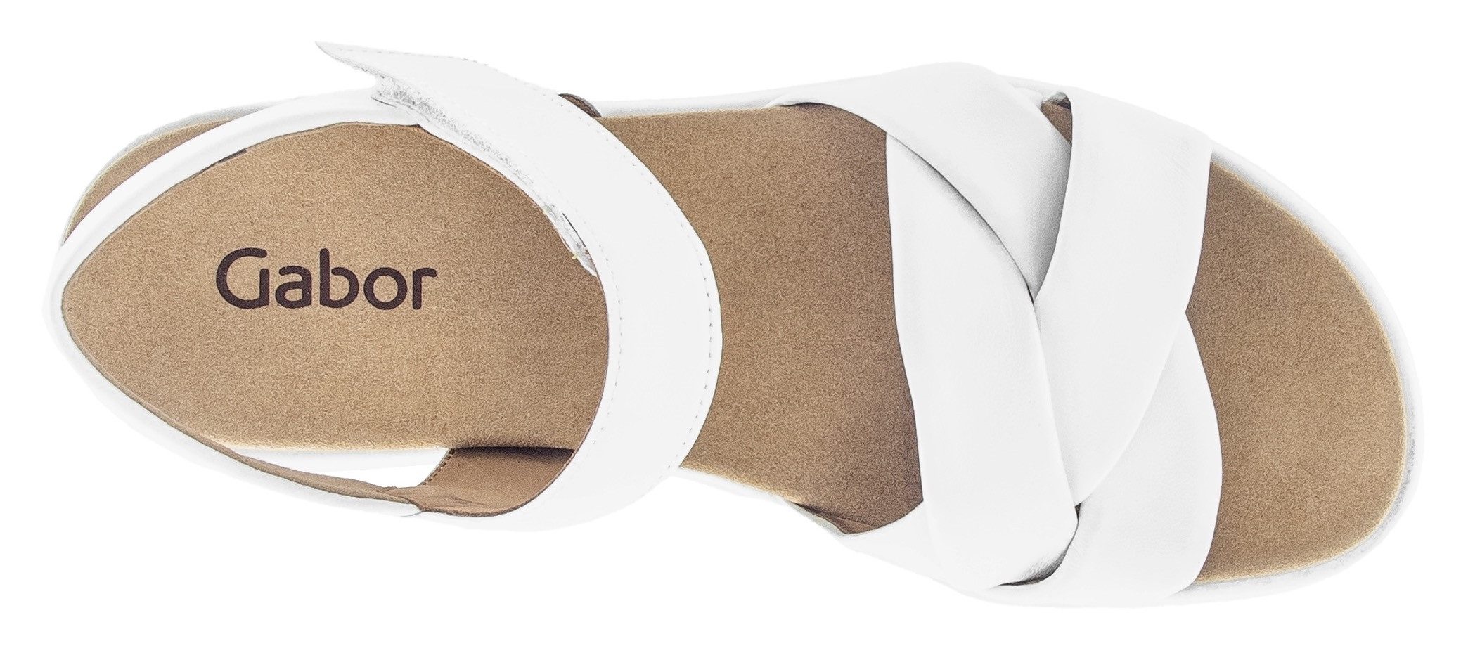 Gabor Sandalen , zomerschoen, wedge-sandaal, comfort-schoen met klittenbandsluiting