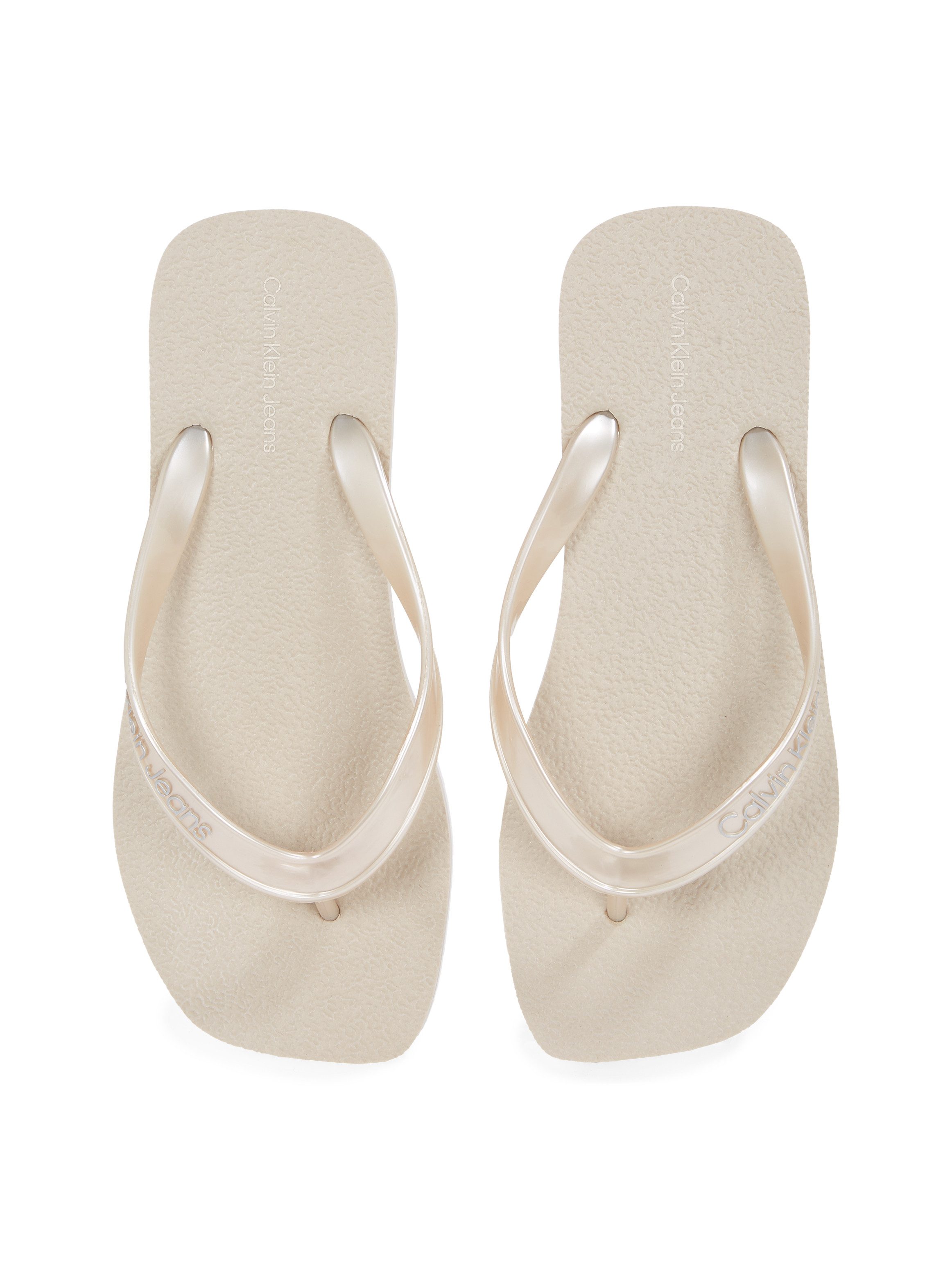 Calvin Klein Teenslippers THONG+ TPU METALLIC