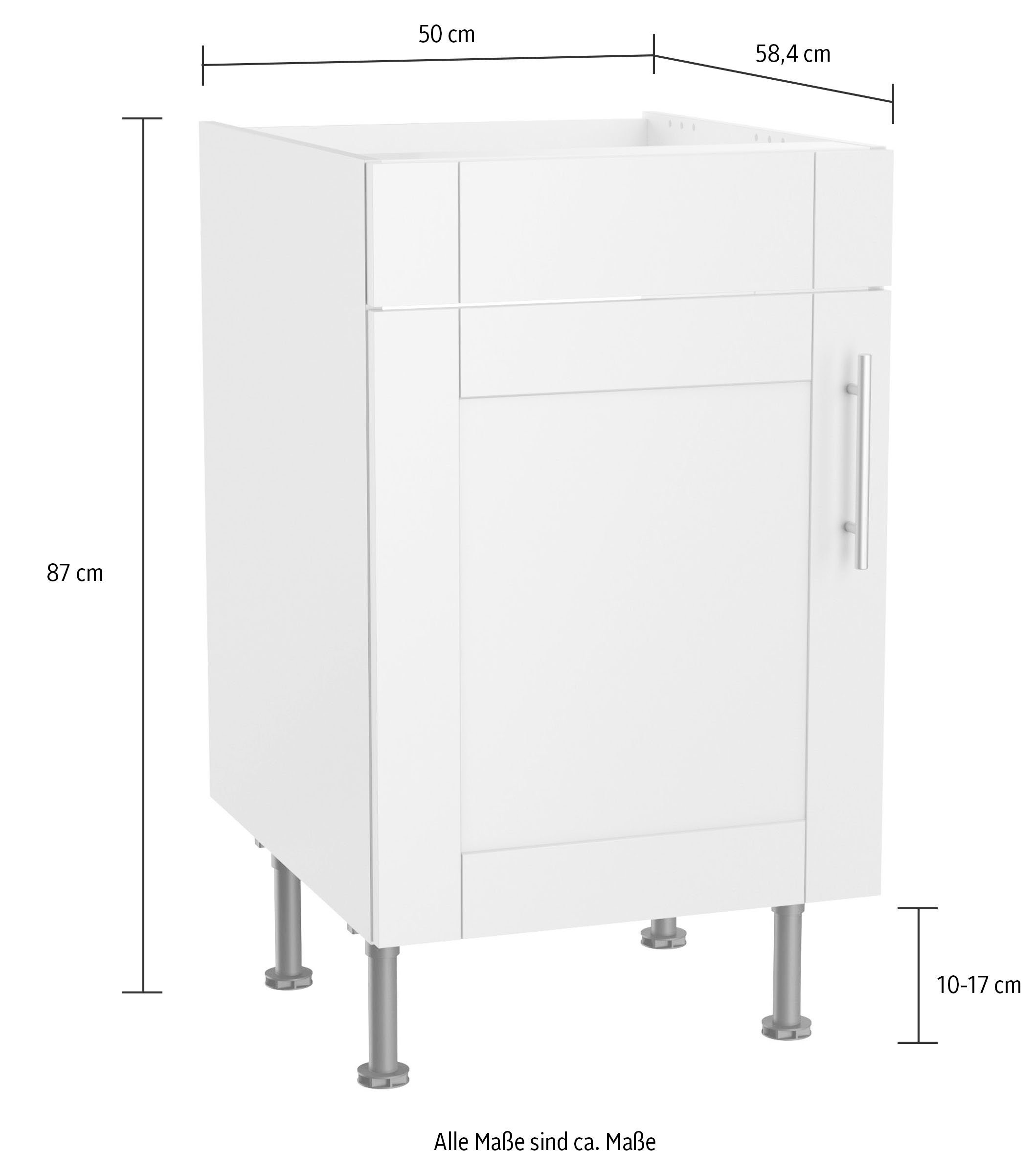 OPTIFIT Gootsteenkast Ahus Breedte 50 cm
