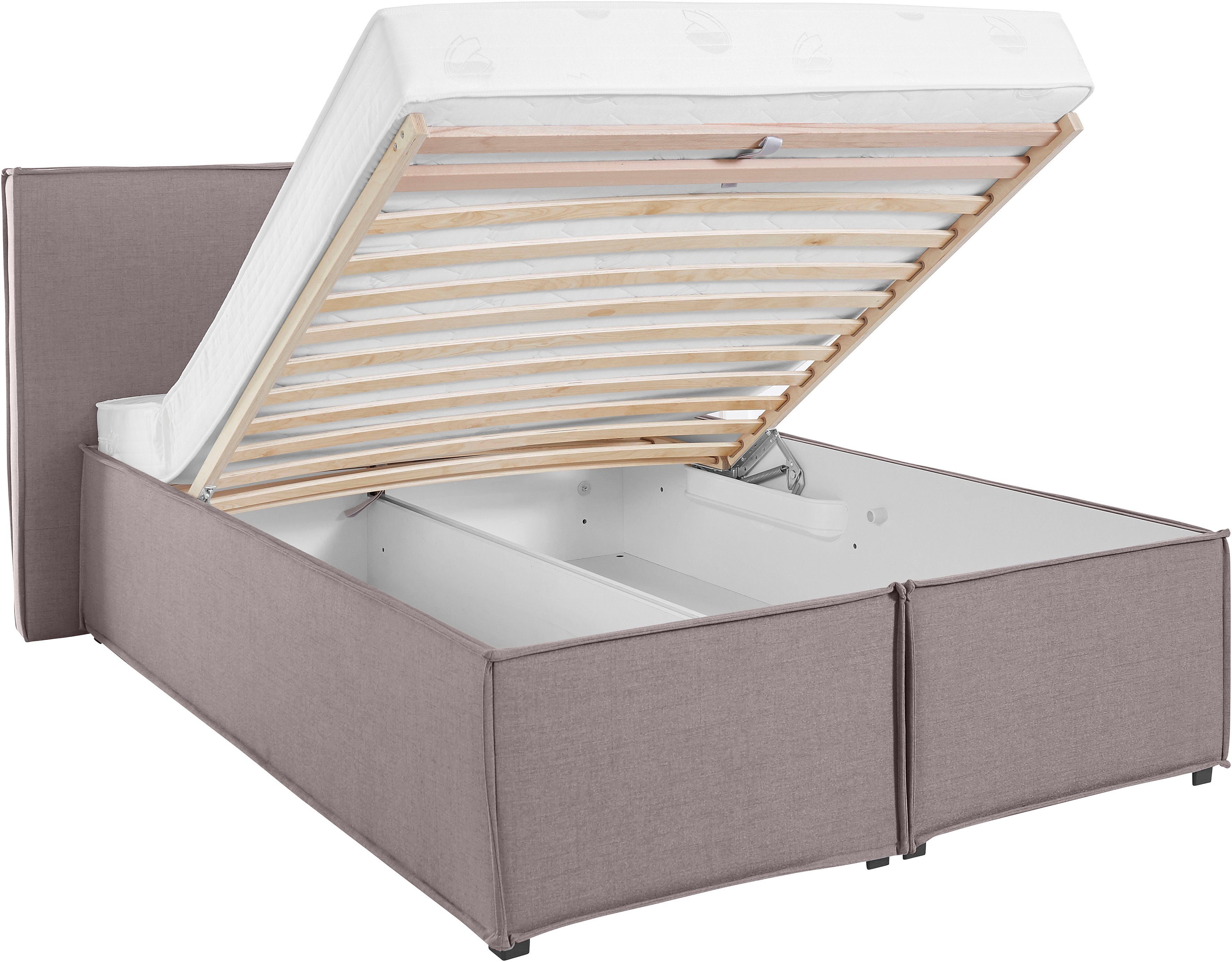 LeGer Home by Lena Gercke Gestoffeerd bed Isaline naar keuze zonder matras of met 3 matrassoorten, hoofdbordhoogte 107 cm
