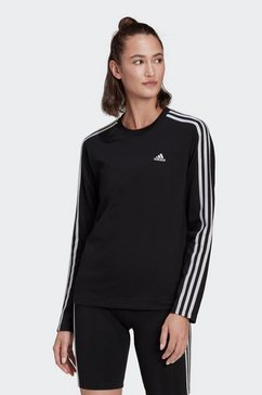 adidas performance shirt met lange mouwen essentials 3-strepen longsleeve zwart