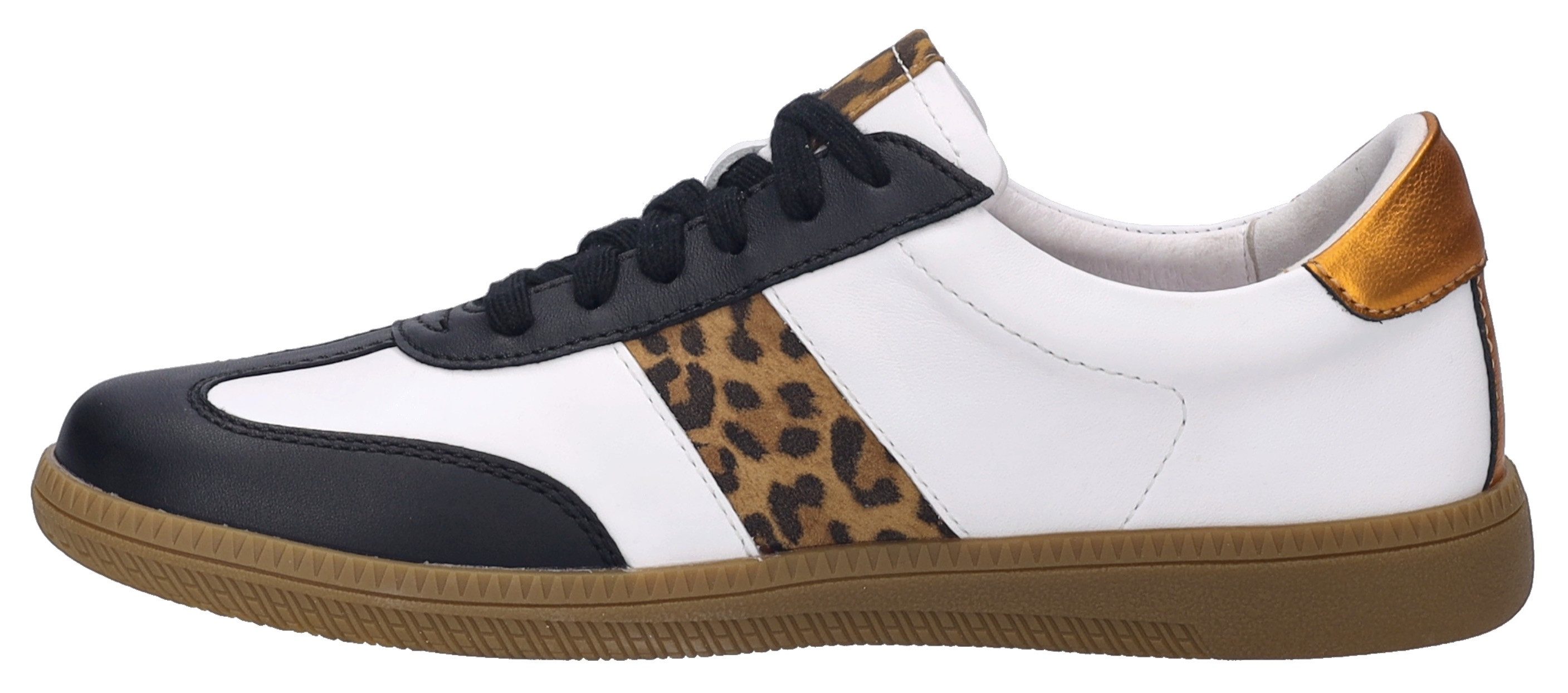 Josef Seibel Sneakers Joleen 03 , retro sneaker, veterschoen, comfort-schoen met leeuw-patroon