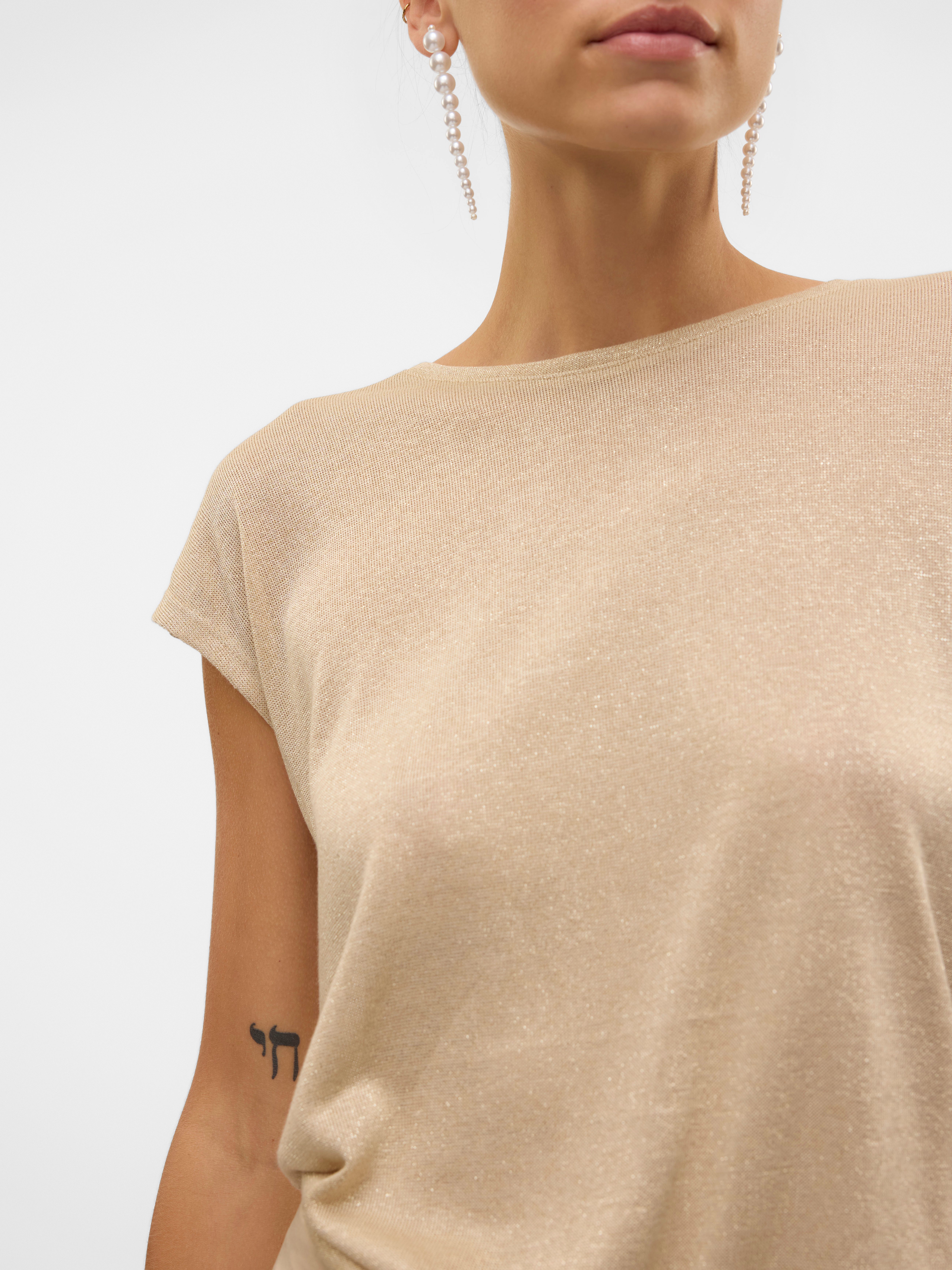 Vero Moda Shirt met korte mouwen VMSARAH AVA SS TOP JRS GA NOOS