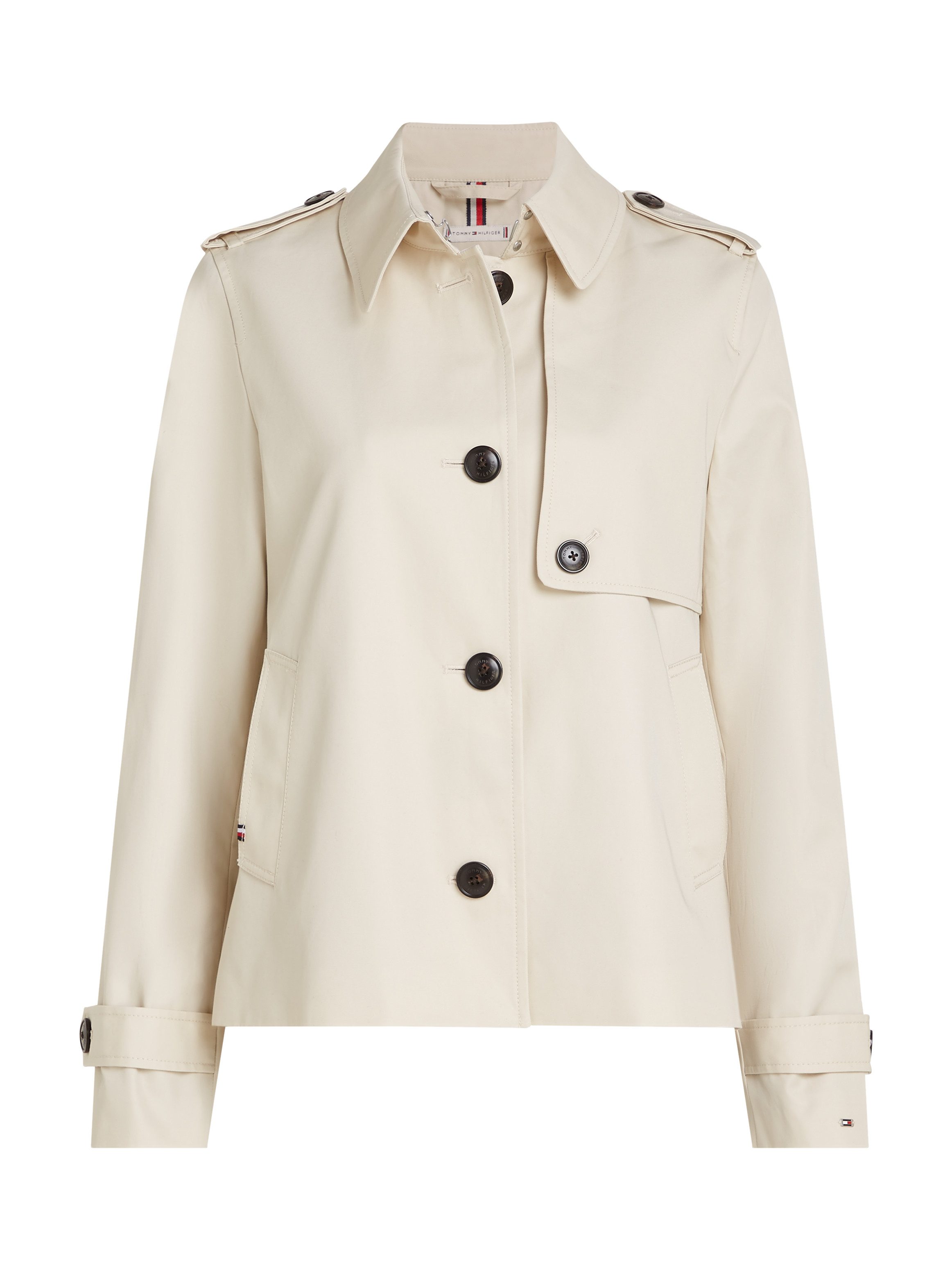 Tommy Hilfiger Kort jack COTTON SB SHORT TRENCH met typische trenchdetails