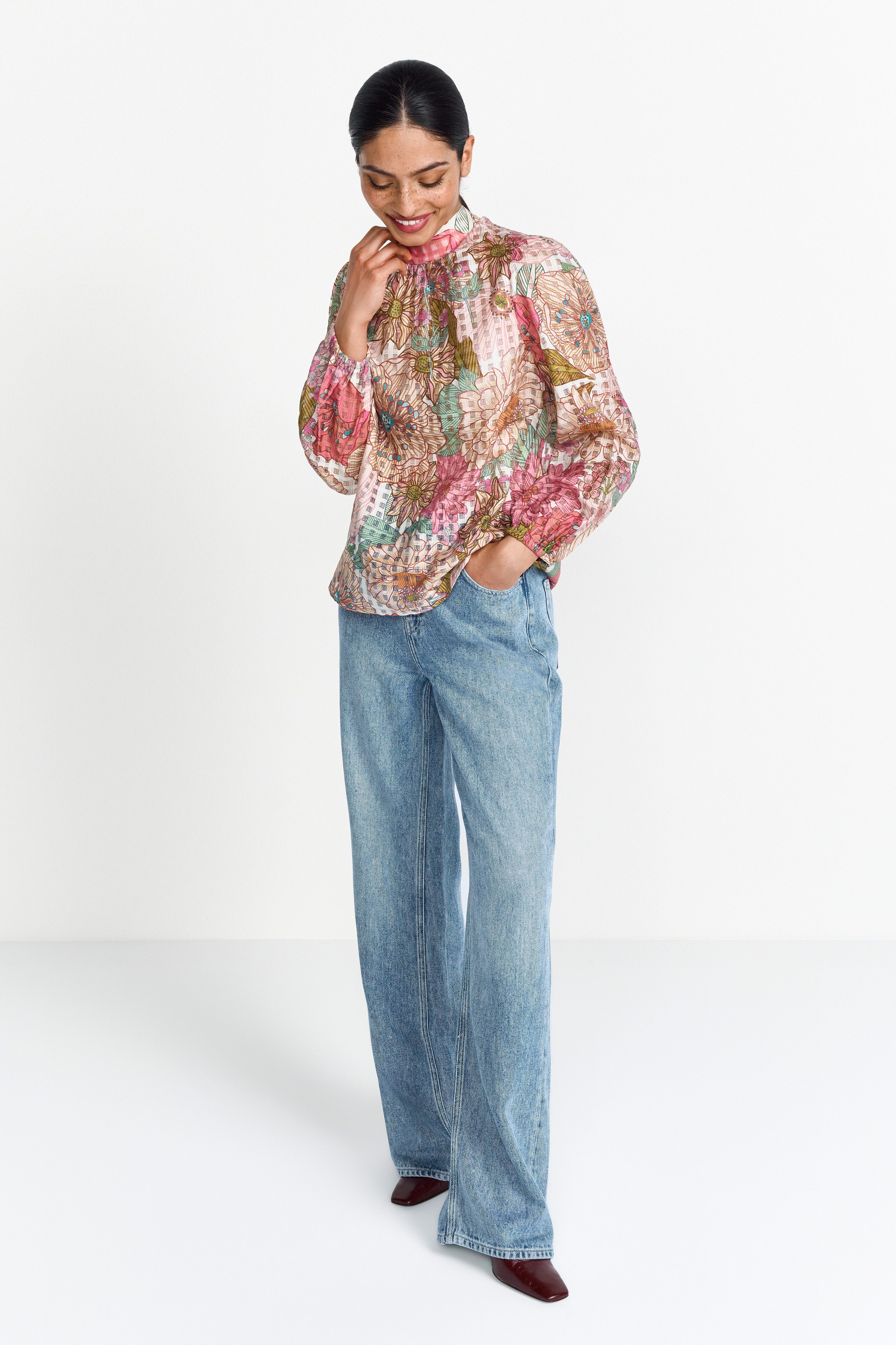 Rich & Royal Klassieke blouse Met een ronde hals