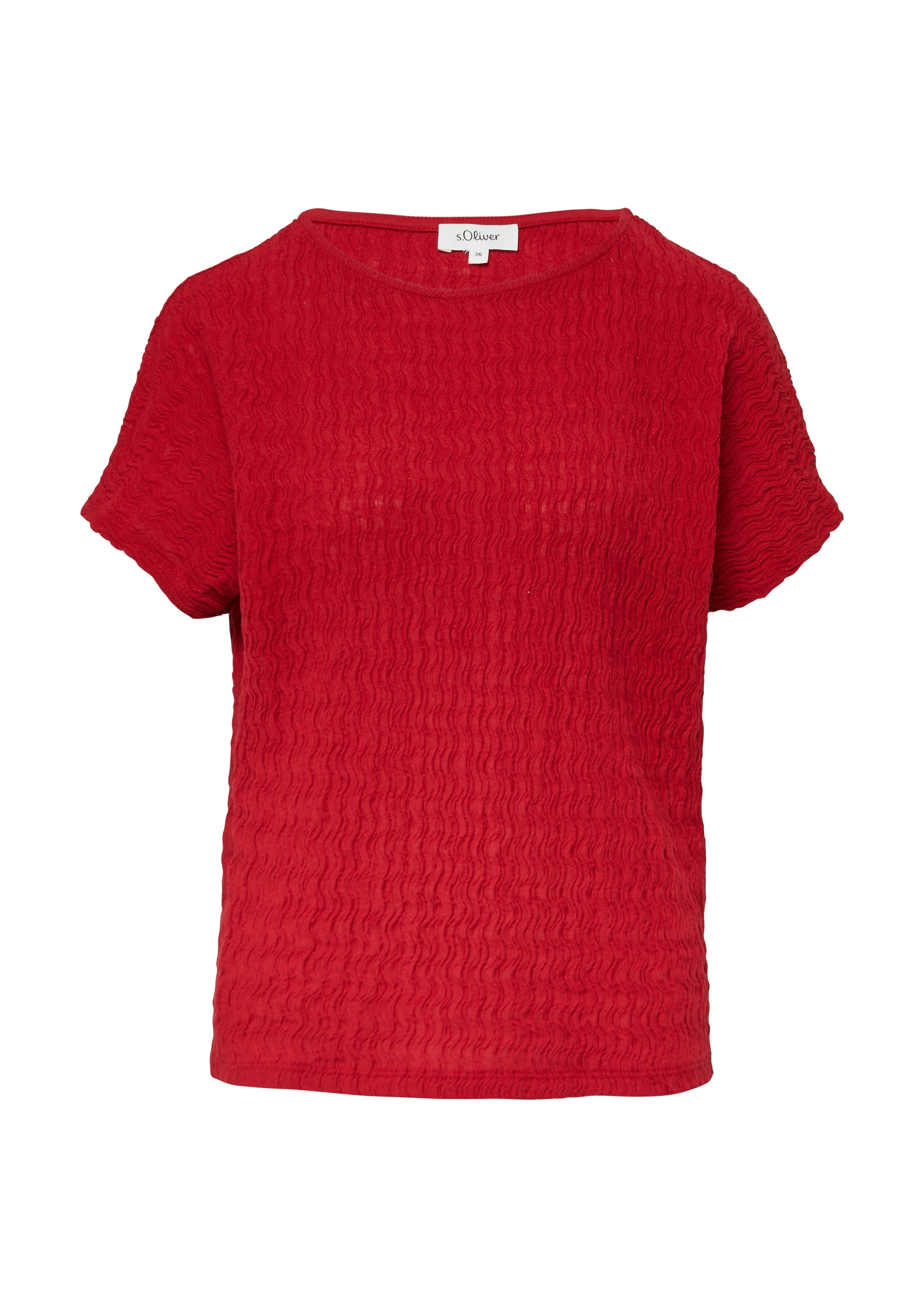 s.Oliver T-shirt in structuuroptica