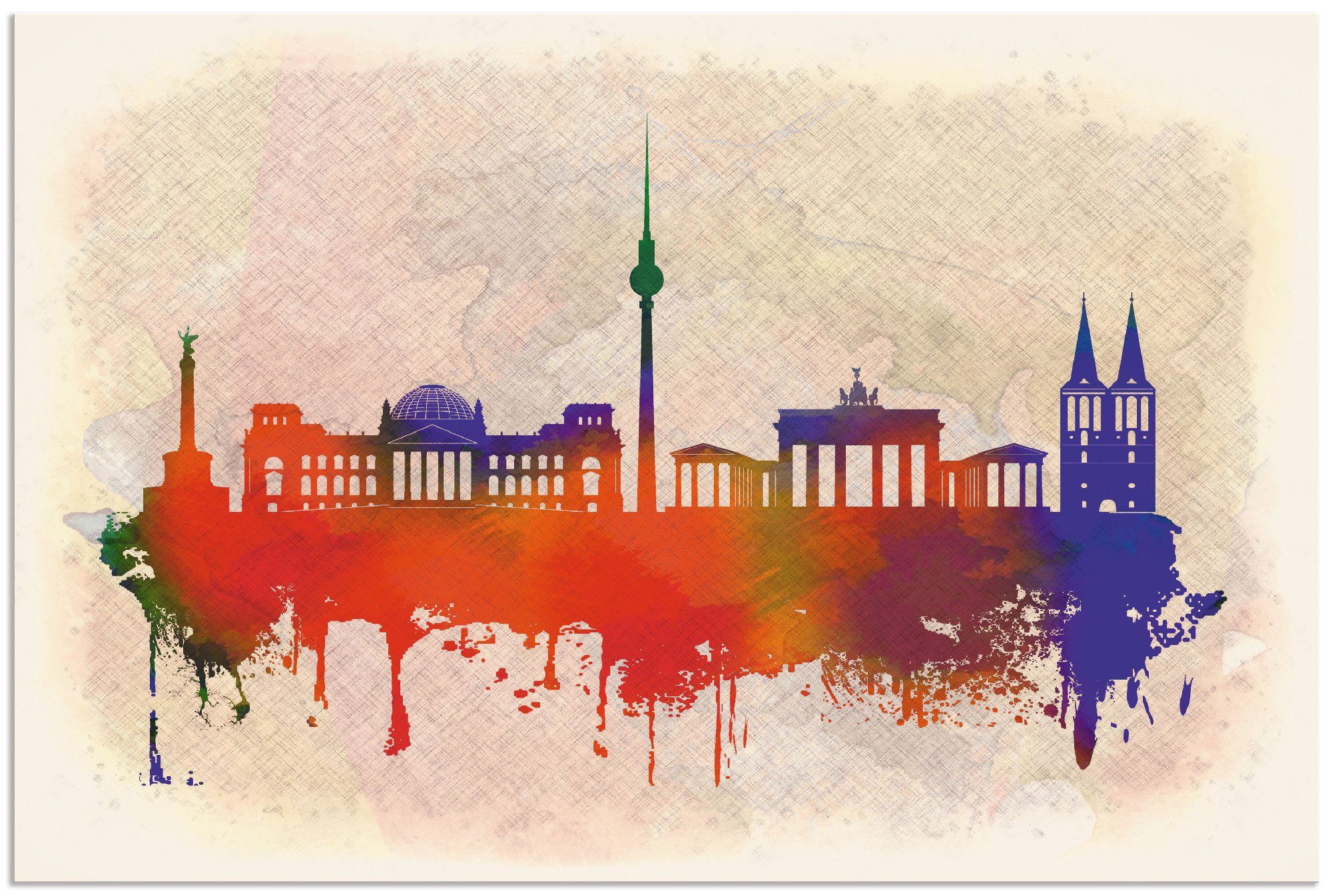 Artland artprint Berlin Deutschland Skyline