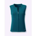 casual looks mouwloos vest blauw