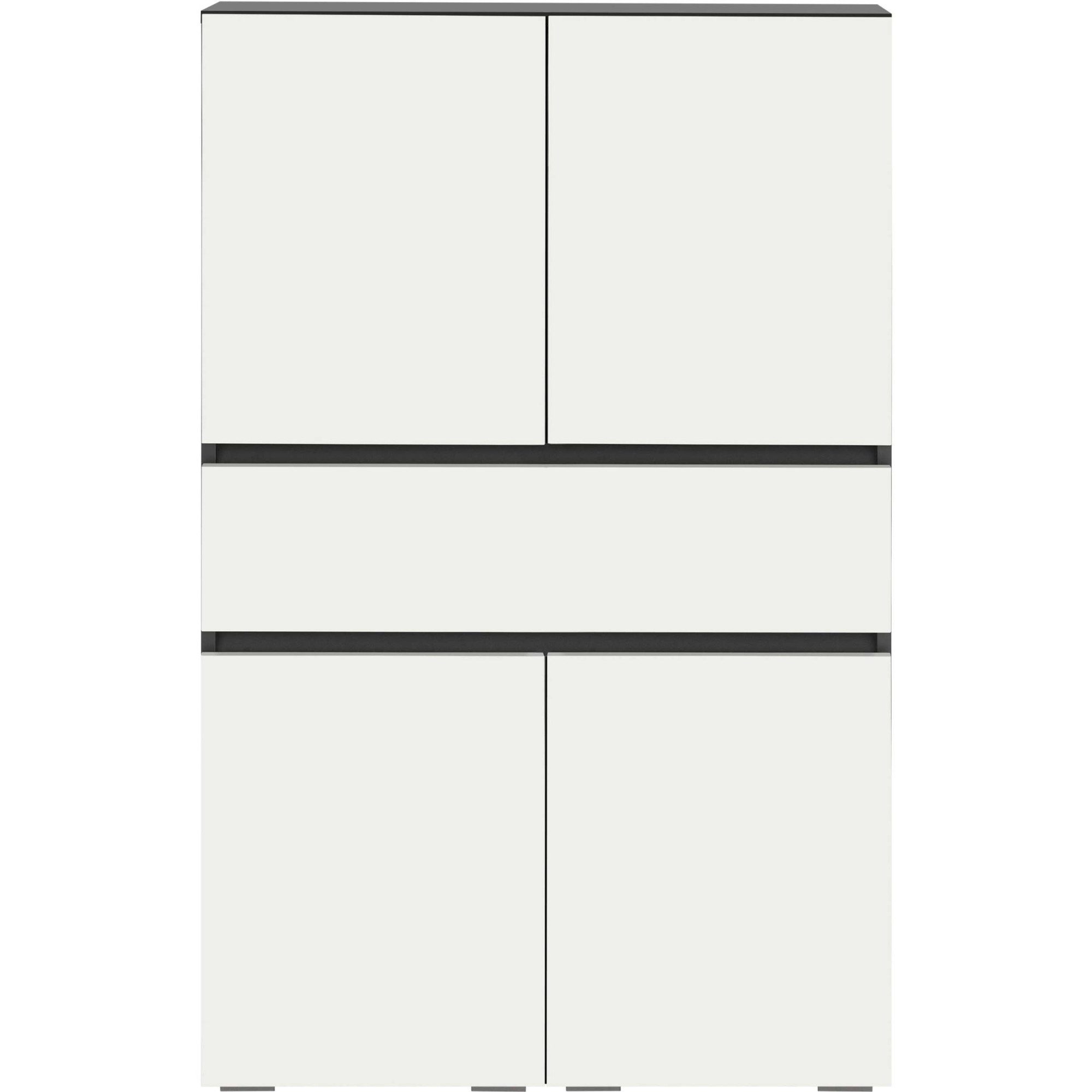 Home affaire Halfhoge kast Wisla met 4 deuren & 1 lade, breedte 76 cm, hoogte 130 cm